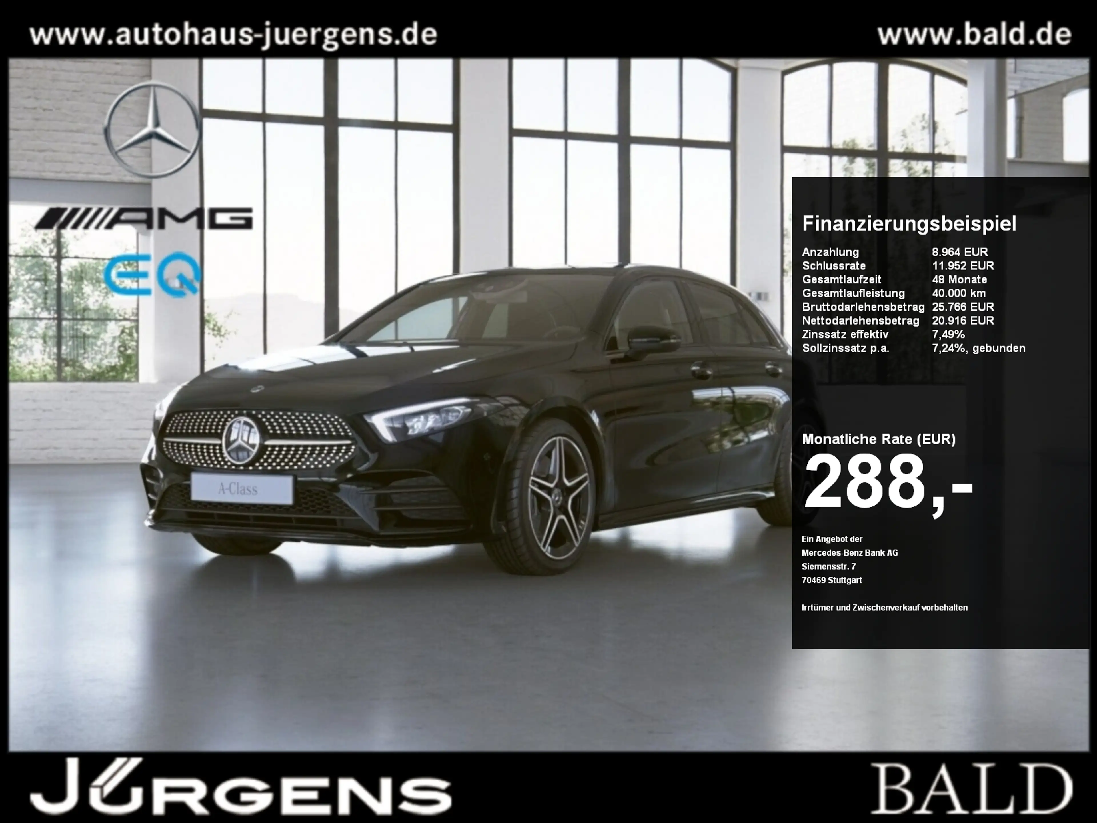 Mercedes-Benz A 250 e AMG-Sport/LED/Cam/Pano/Night/Distr/Ambi