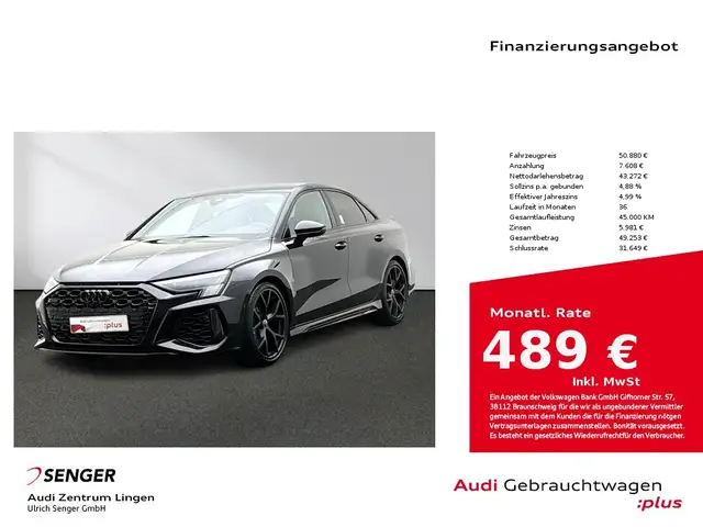 Audi RS3 2.5 TSI quattro Matrix-LED B&O ACC 290 km/h