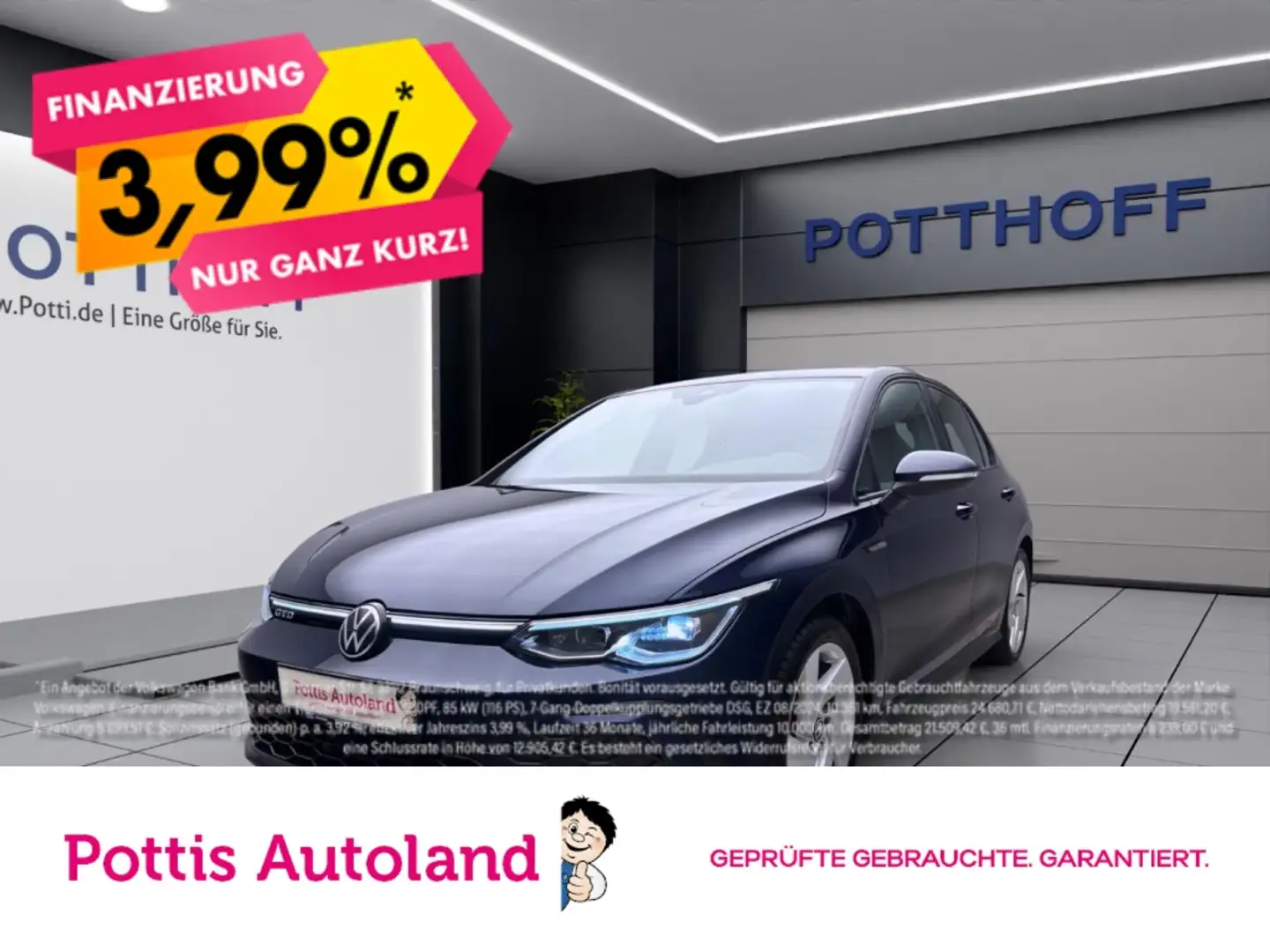 Volkswagen Golf GTD NAVI DCC ACC LED+ DAB+ Blau - 1