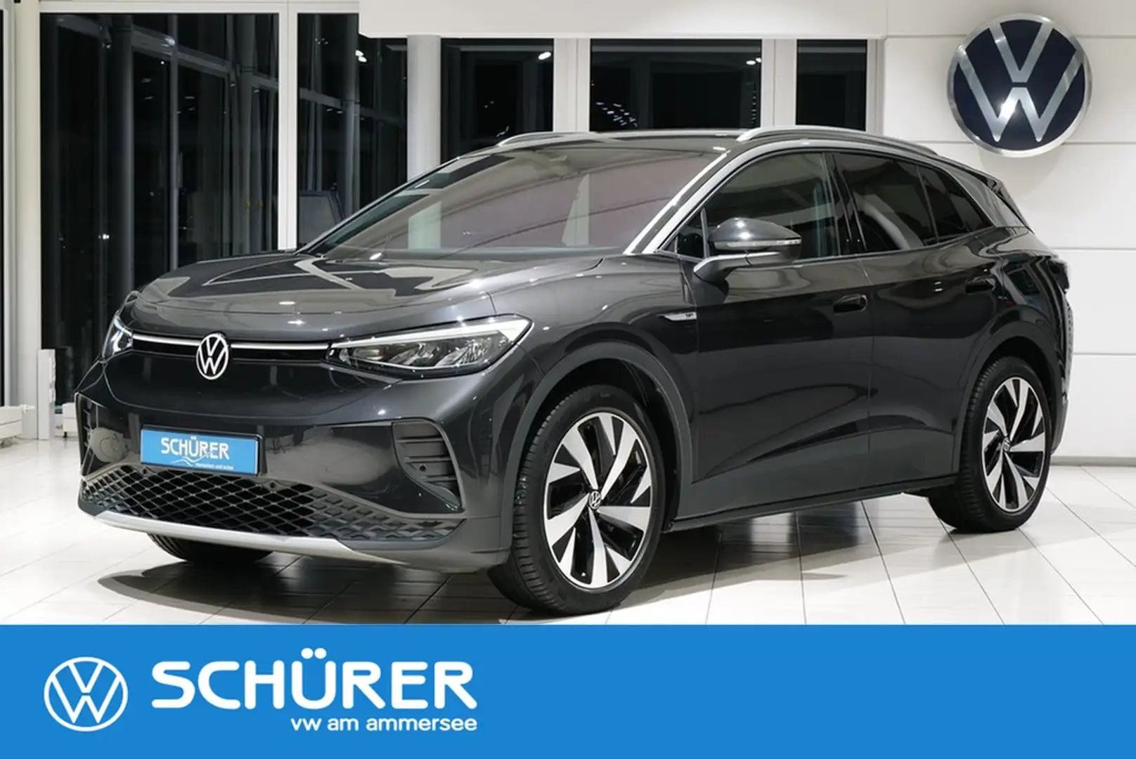 Volkswagen ID.4 Pro Performance 77 kWh AHK Wärmepumpe RüKam Gris - 1