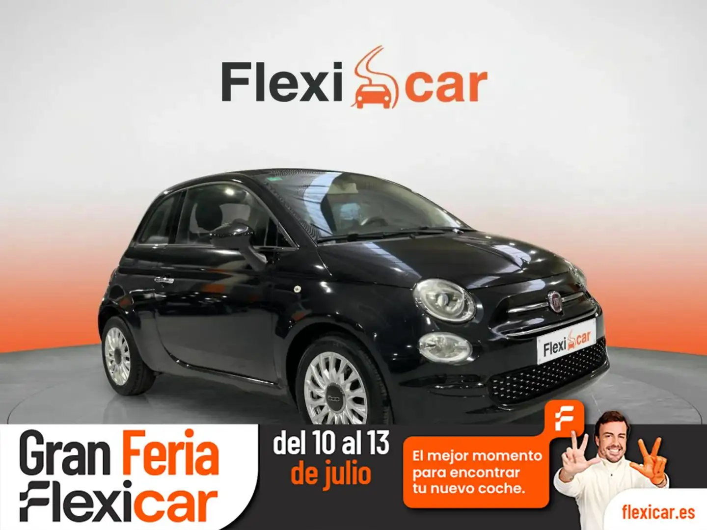 Fiat 500 1.2 Lounge Negro - 1