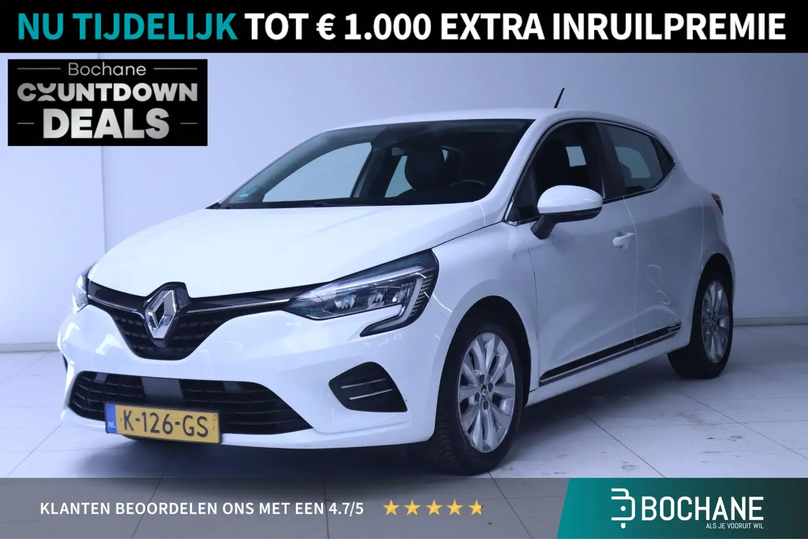 Renault Clio 1.0 TCe Bi-Fuel Intens | Apple CarPlay / Android A Blanc - 1