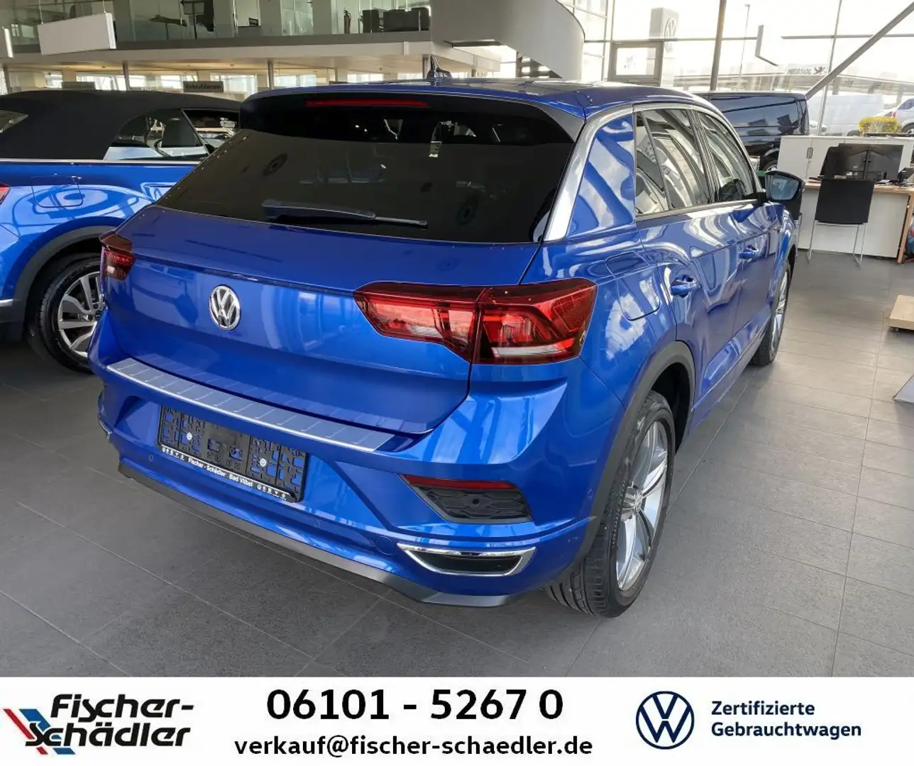 Volkswagen T-Roc T-ROC Sport 2.0TDI*DSG*Rline*LED*Navi*18''*RearV Azul - 2