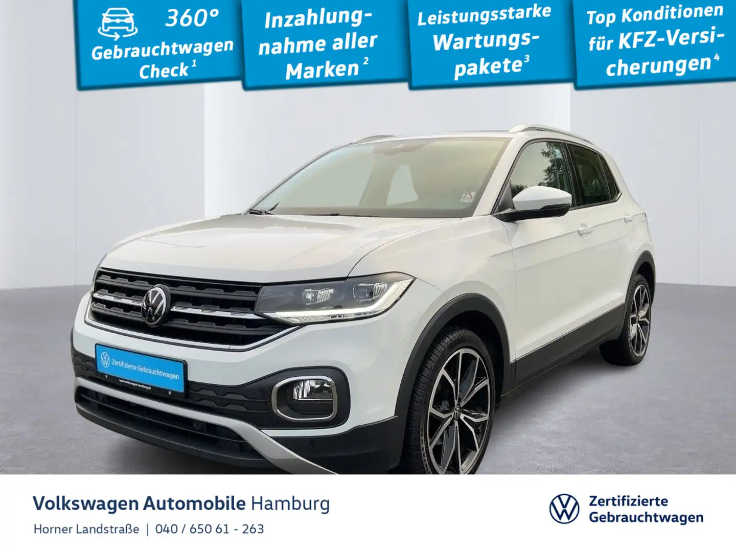 Volkswagen T-Cross Style 1.0TSI AK Sitzheizung Einparkhilfe Weiß - 1