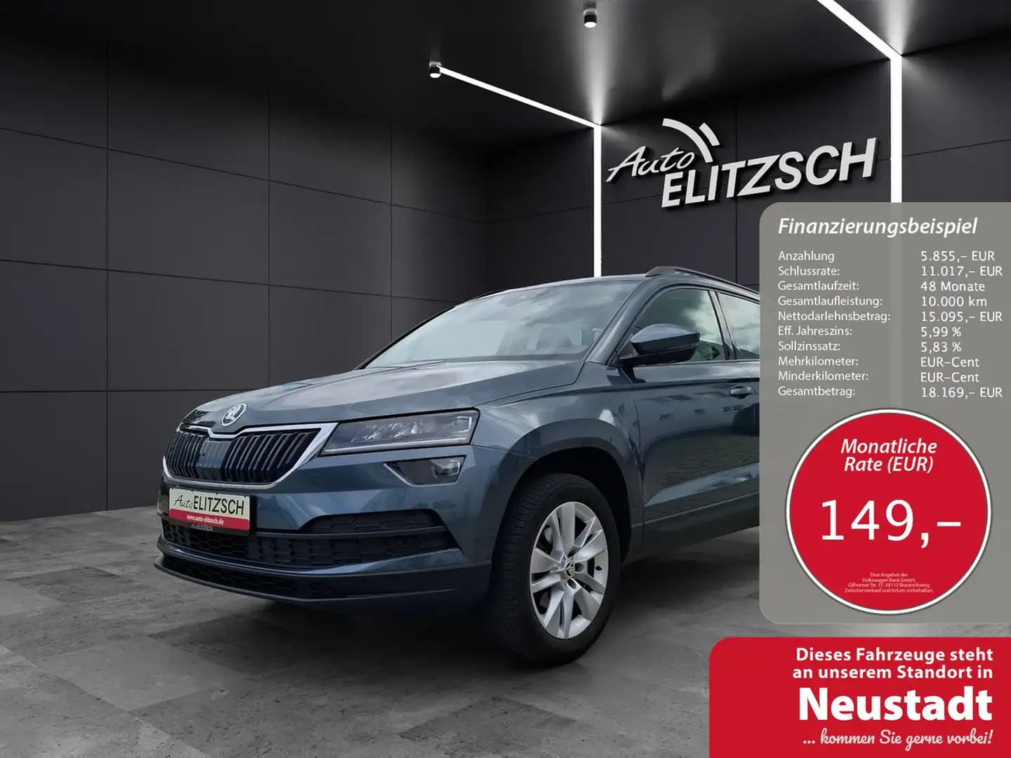 Skoda Karoq TSI Ambition LED Navi GRA PDC SH LM Grau - 1