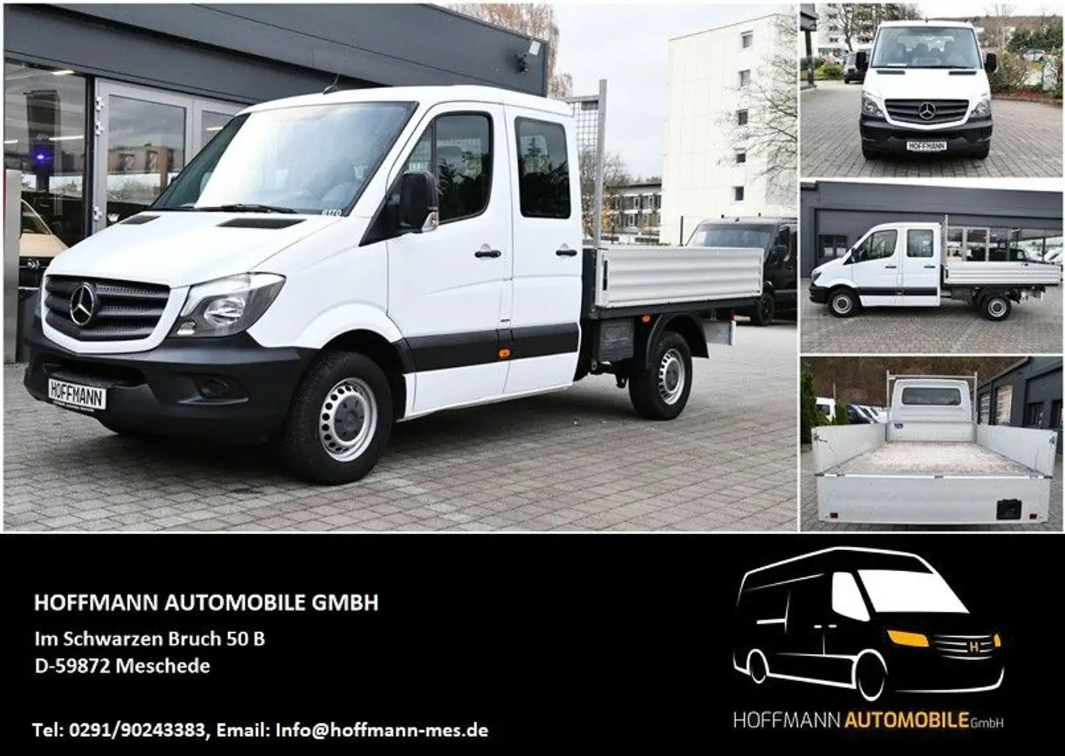 Mercedes-Benz Sprinter 314 CDI Pritsche/DoKa RWD L2 Tempomat Blanc - 1
