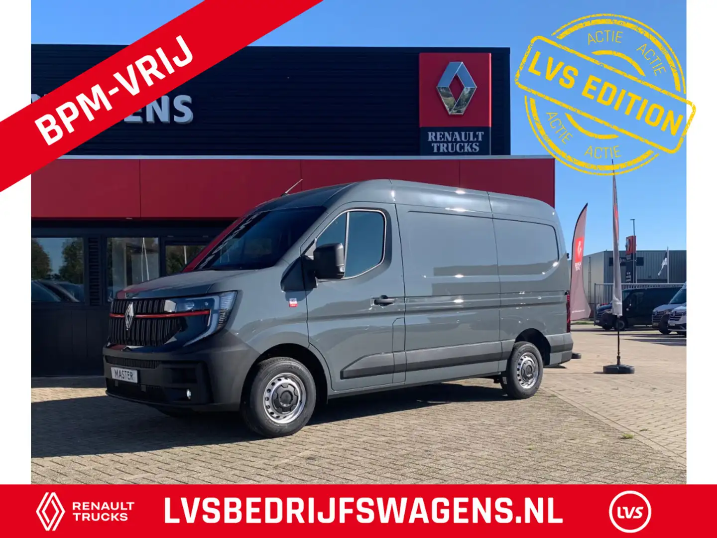 Renault Master T35 2.0 dCi 150 PK L2H2 Multimedia met Google serv Grijs - 1
