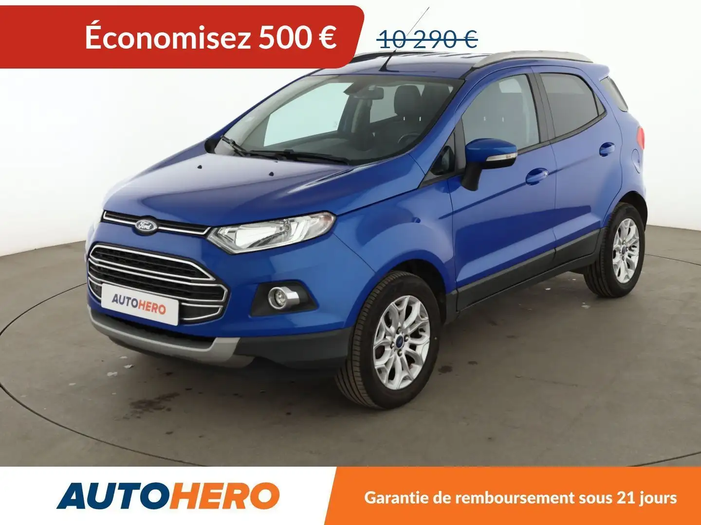 Ford EcoSport 1.0 EcoBoost Titanium Bleu - 1