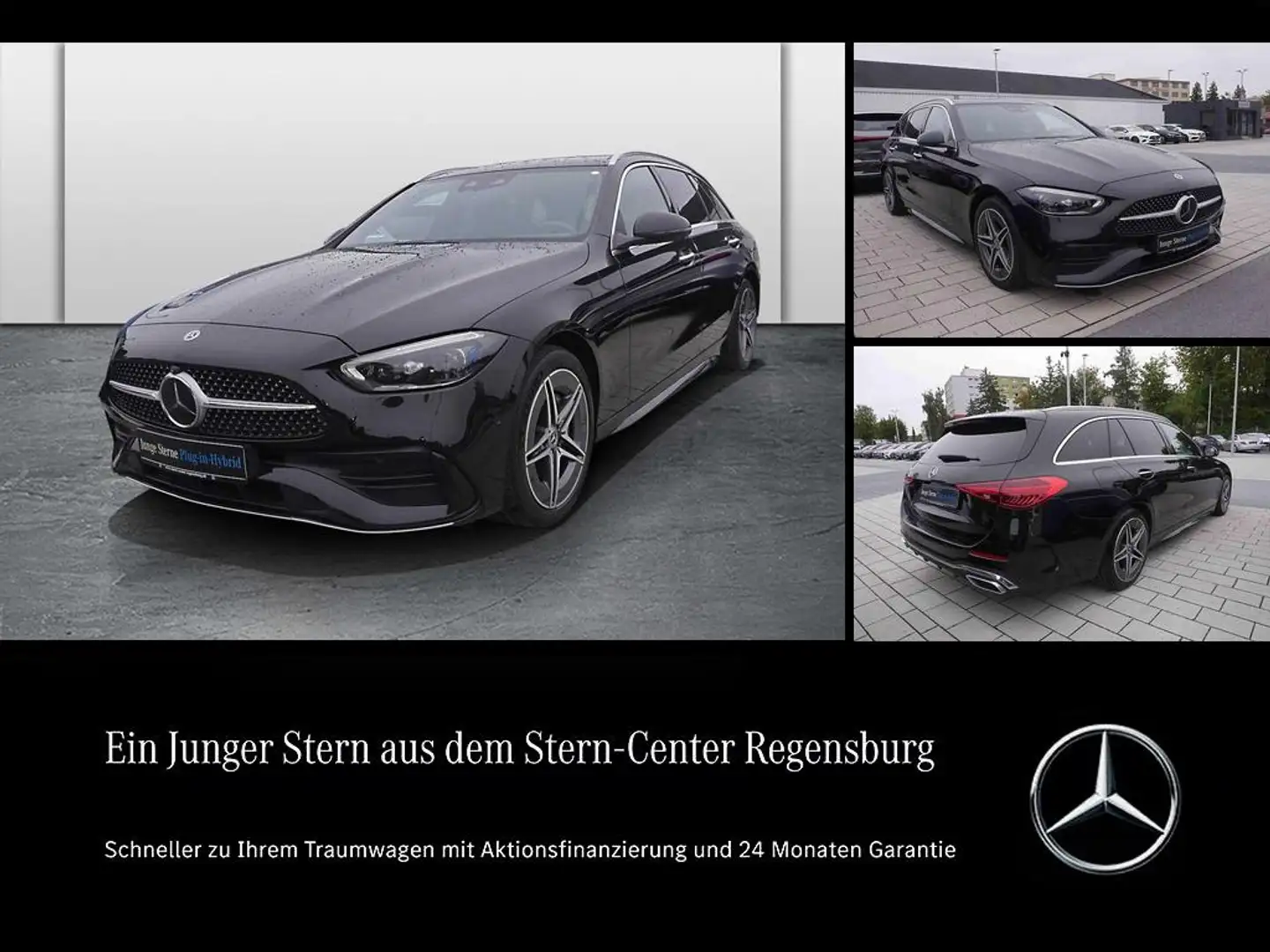 Mercedes-Benz C 300 e T AMG+DIST+PANO+DIGITAL LIGHT+MEMORY+AHK Noir - 1