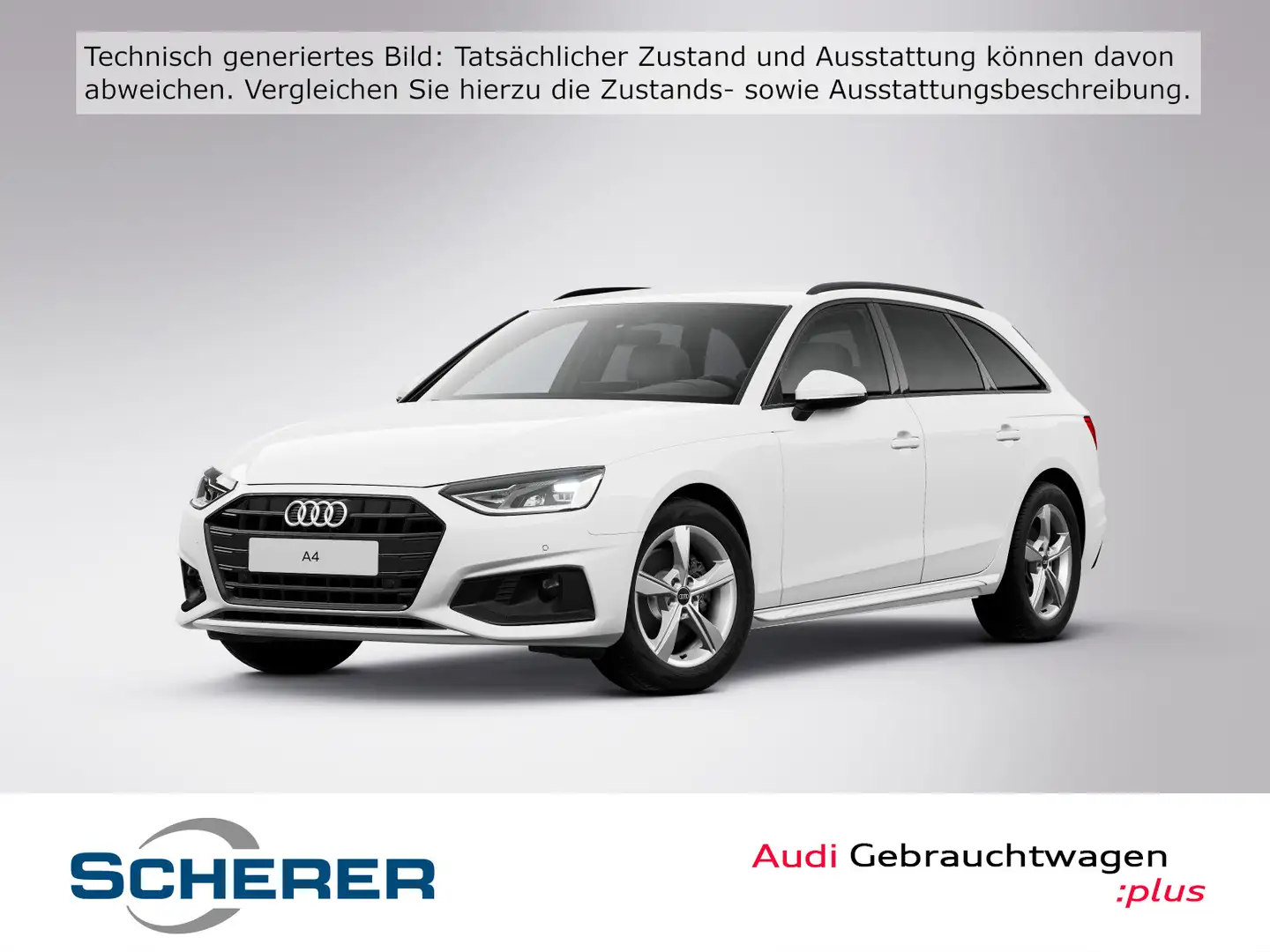 Audi A4 35 TFSI advanced S tronic NAVI AHK KAME Weiß - 1