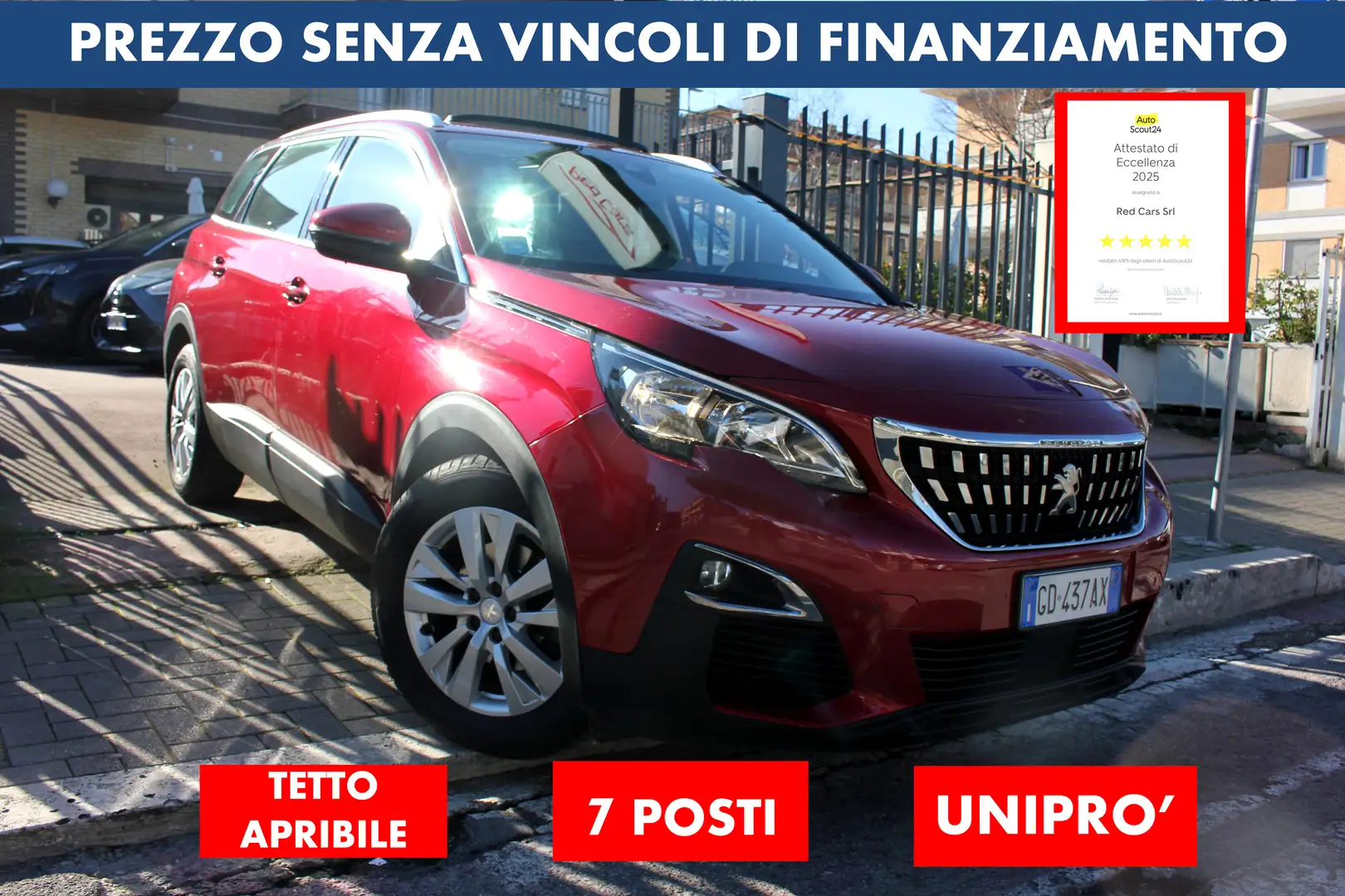 Peugeot 5008 1.5 7POSTI*PREZZO VERO*KM CERTI-TAGLIANDI-GAR 12 M - 1