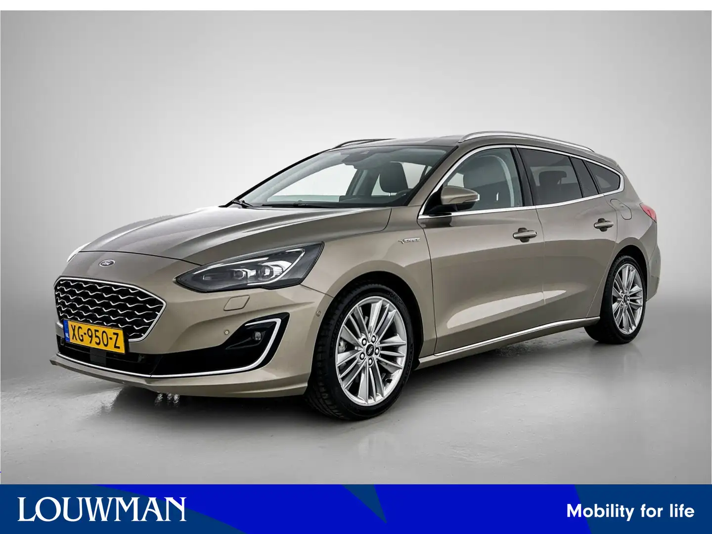 Ford Focus Wagon 1.0 EcoBoost Vignale / Leder / Navigatie / A Grijs - 1