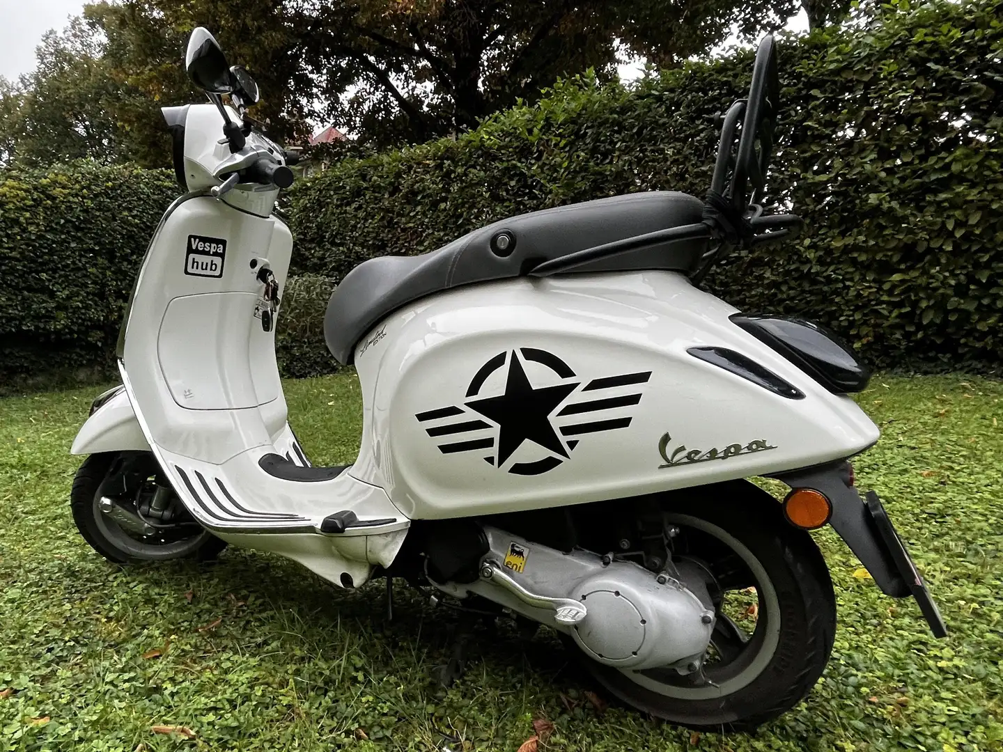 Vespa Primavera 50 2 Takt Motor Weiß - 1