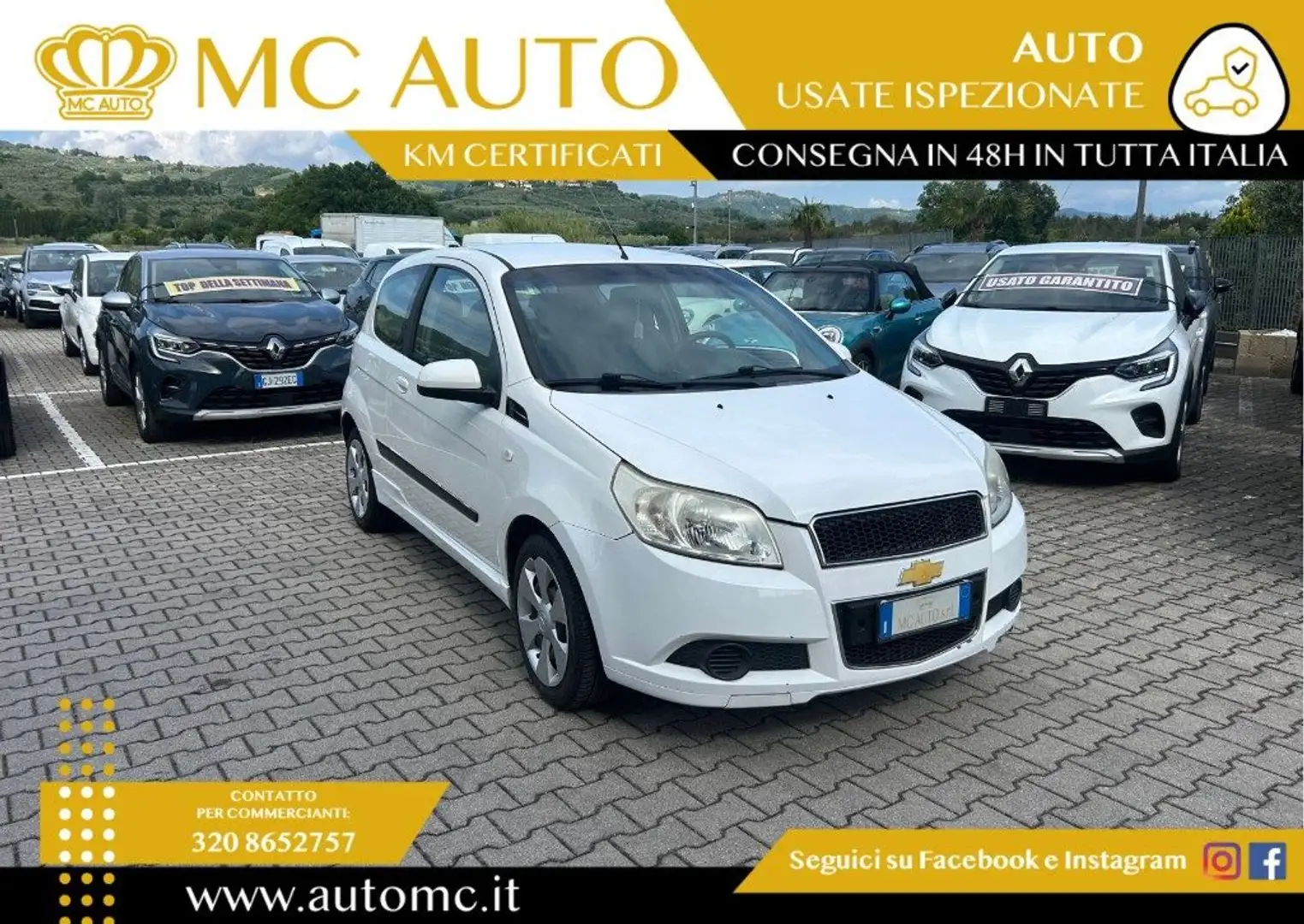 Chevrolet Aveo 1.2 3 porte LS GPL Eco Logic Blanc - 1