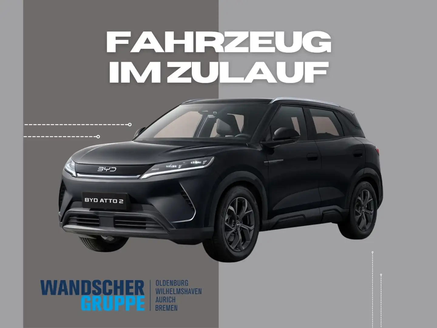 BYD Atto 2 45.1kWh Boost 360 Pano Wärmepumpe Navi LHZ Schwarz - 1