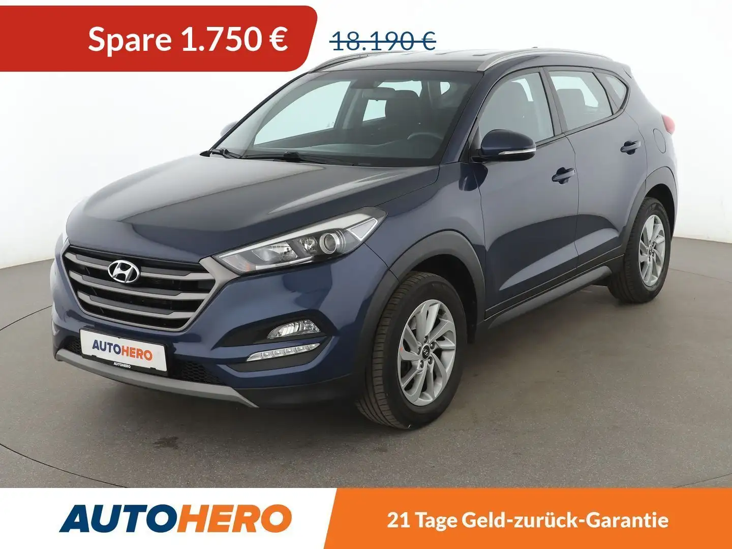 Hyundai TUCSON 1.6 TGDI Trend 4WD *NAVI*TEMPO*CAM*SHZ*LHZ* Blau - 1