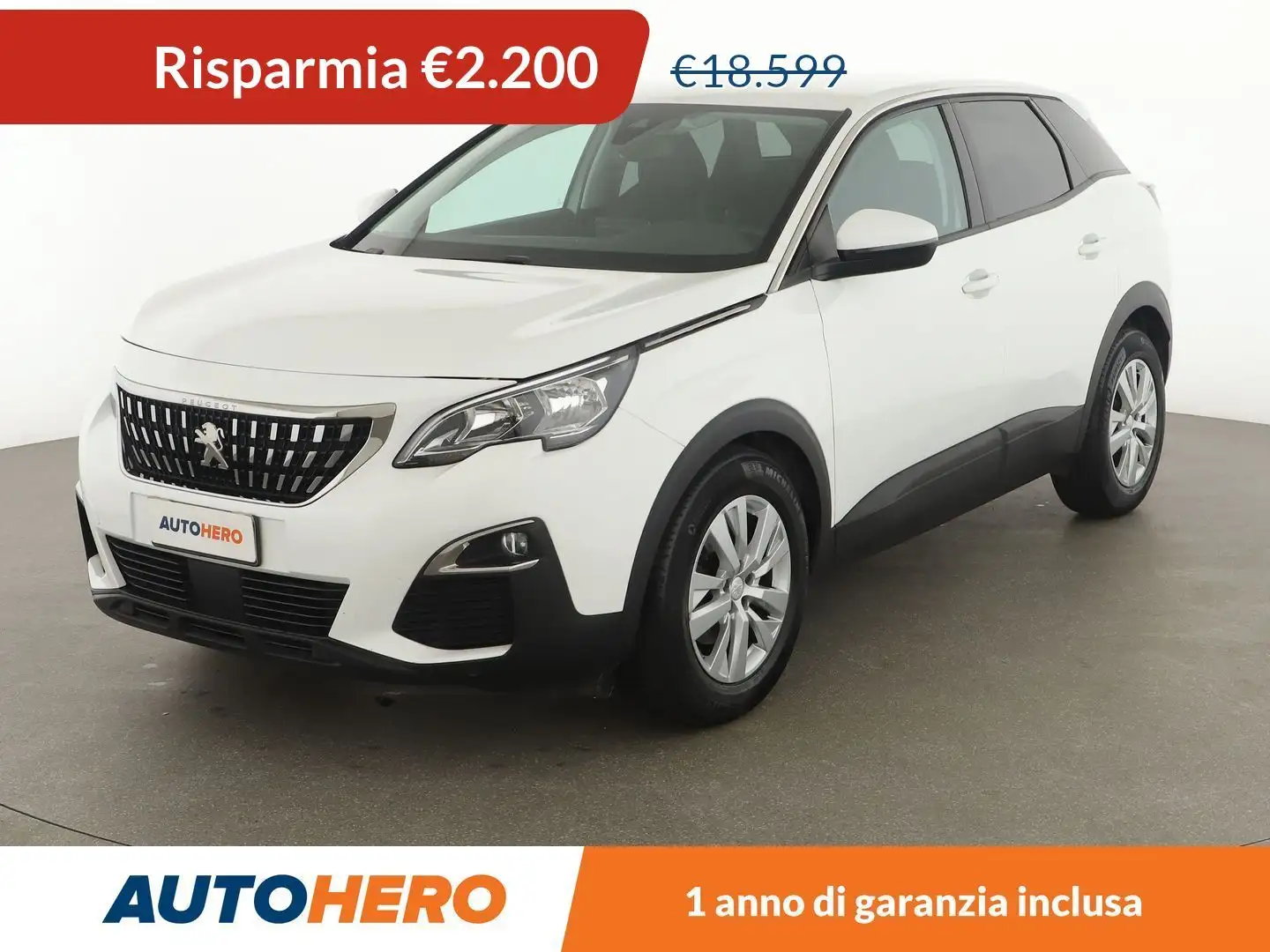 Peugeot 3008 1.2 PureTech Active 130 CV Bianco - 1