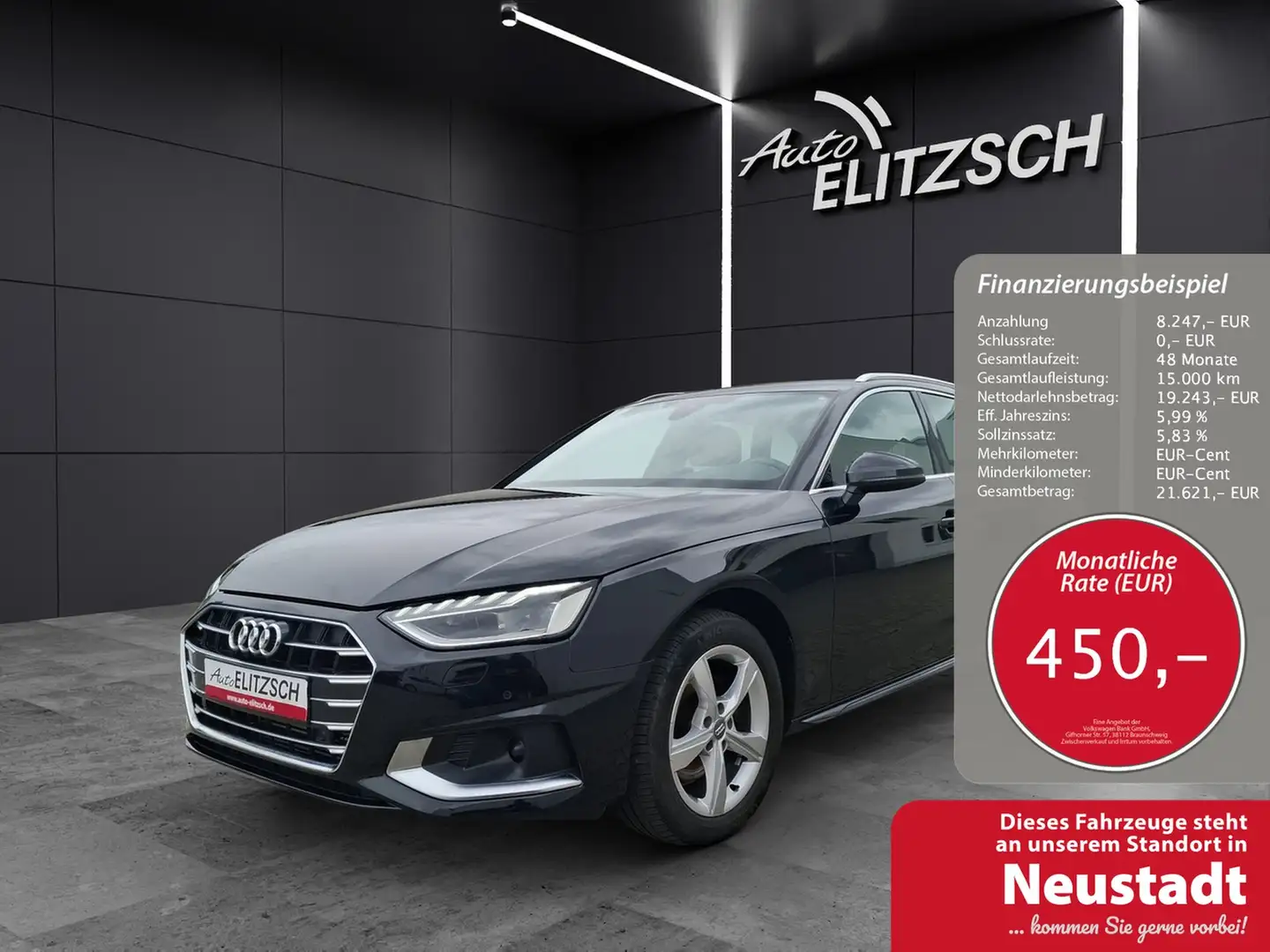 Audi A4 Avant 35 TFSI advanced S-tronic LED Navi ACC RF... Schwarz - 1