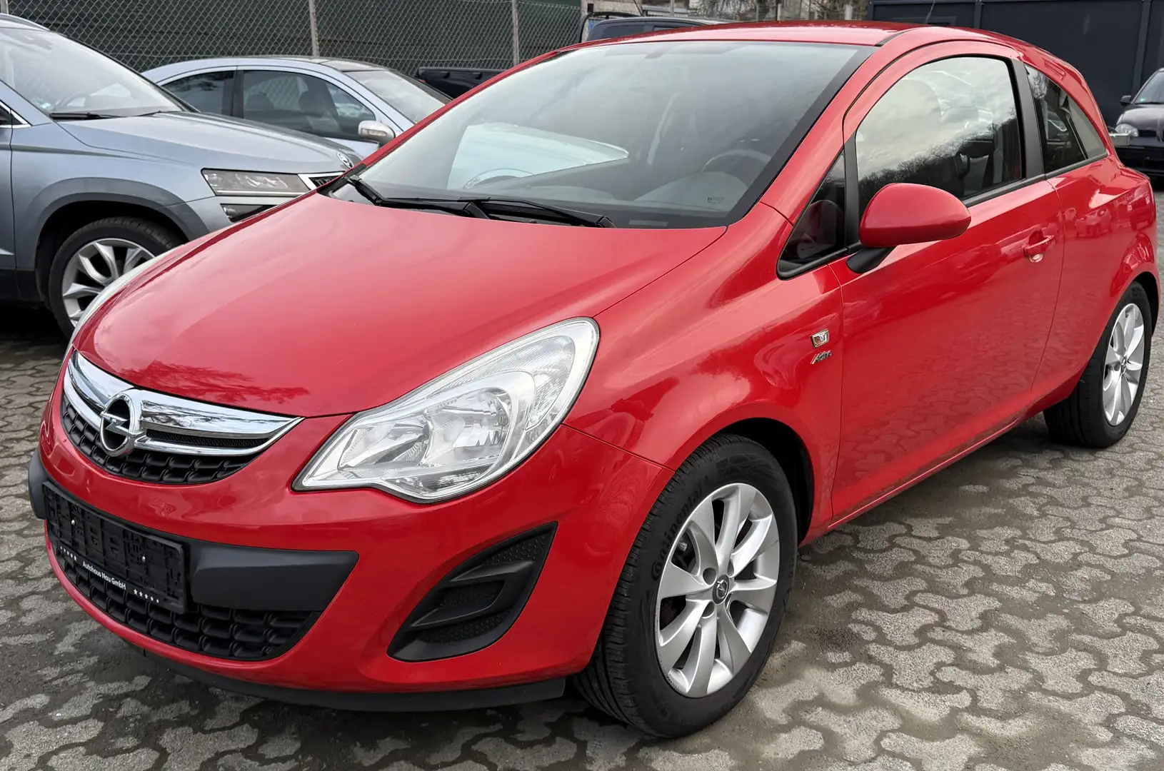 Opel Corsa Active 1,4i -Klima Scheckheft Garantie Tüv NEU Rot - 1