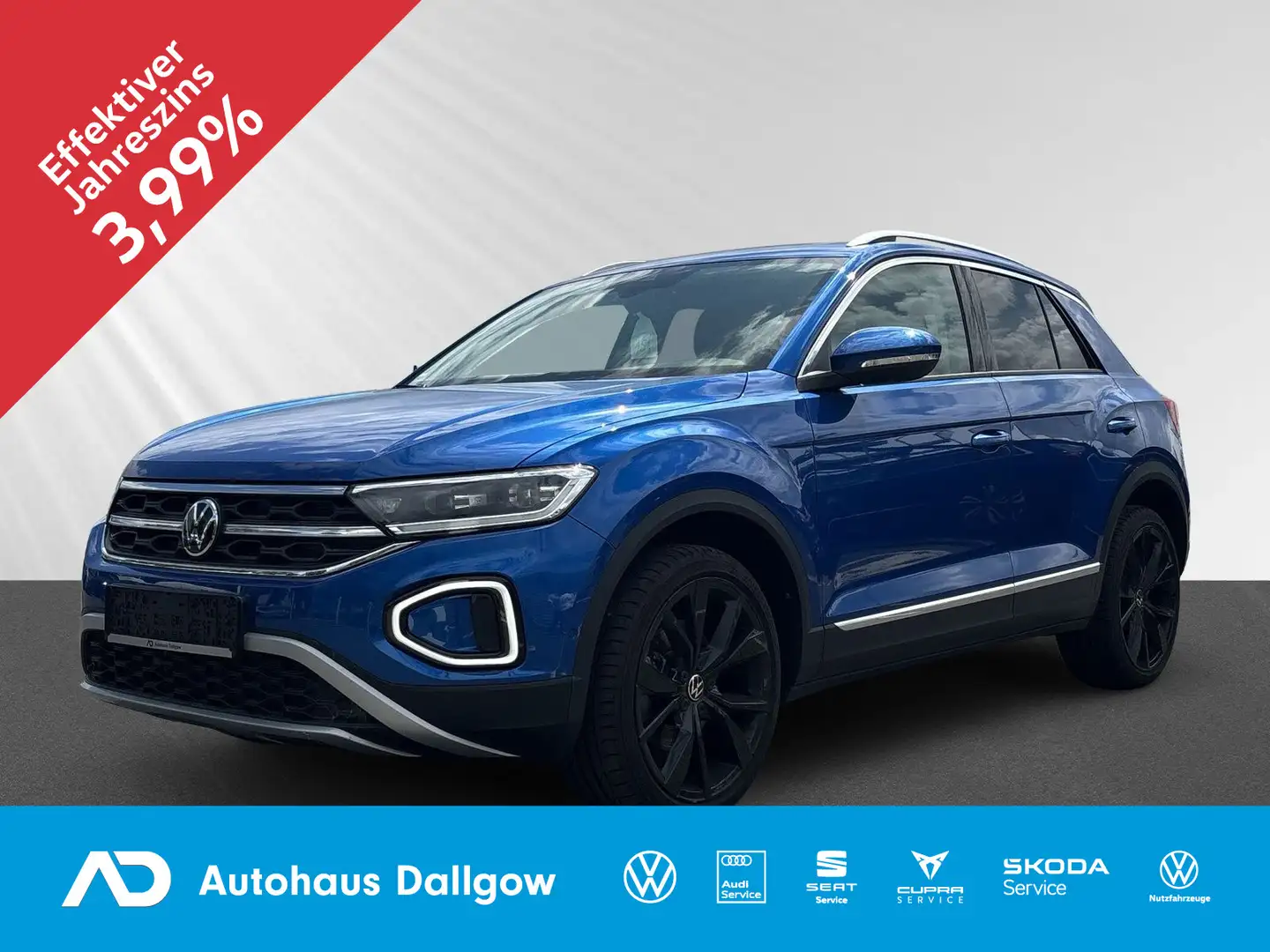 Volkswagen T-Roc Style 2.0 l TDI 150 PS DSG+ PDC+ LED+ Nav+ Blau - 1