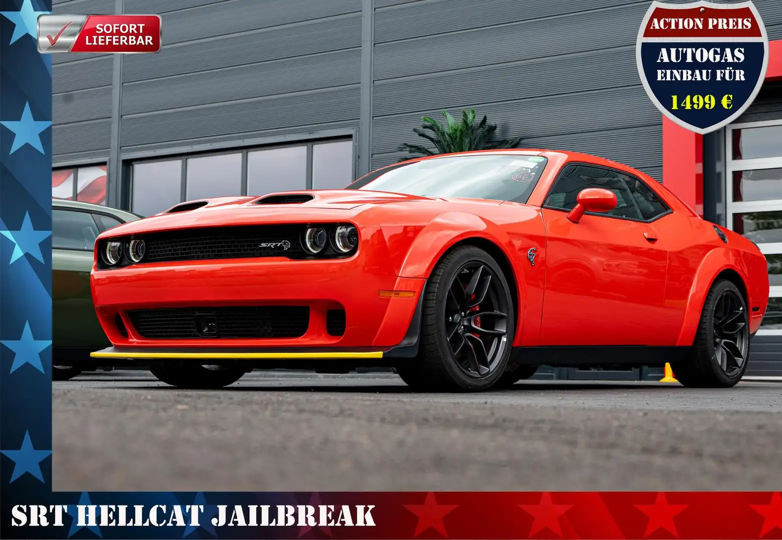Dodge Challenger Hellcat Jailbreak 6,2l WB,Alcant.,ACC Oranžová - 1