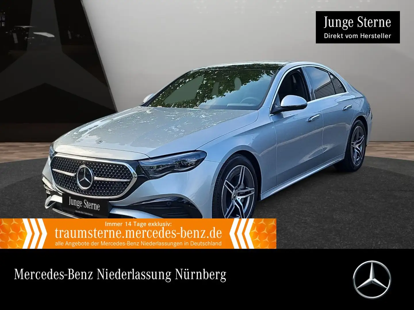 Mercedes-Benz E 450 d 4M AMG Fahrass 360° Pano Burmester Distr. Argintiu - 1