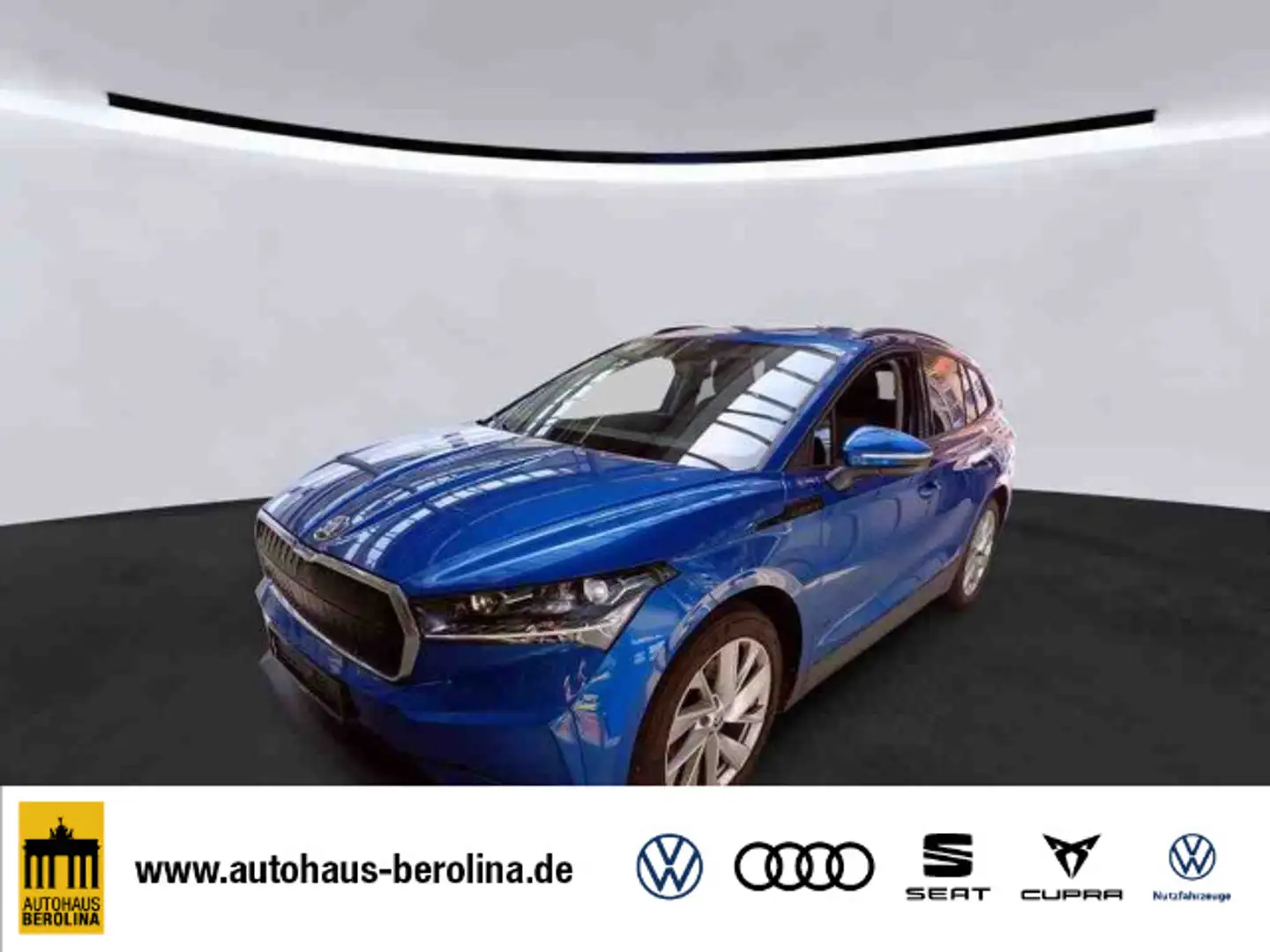Skoda Enyaq iV 60 *MATRIX*ACC*WärmeP*SHZ*R-CAM*PDC* Blau - 1