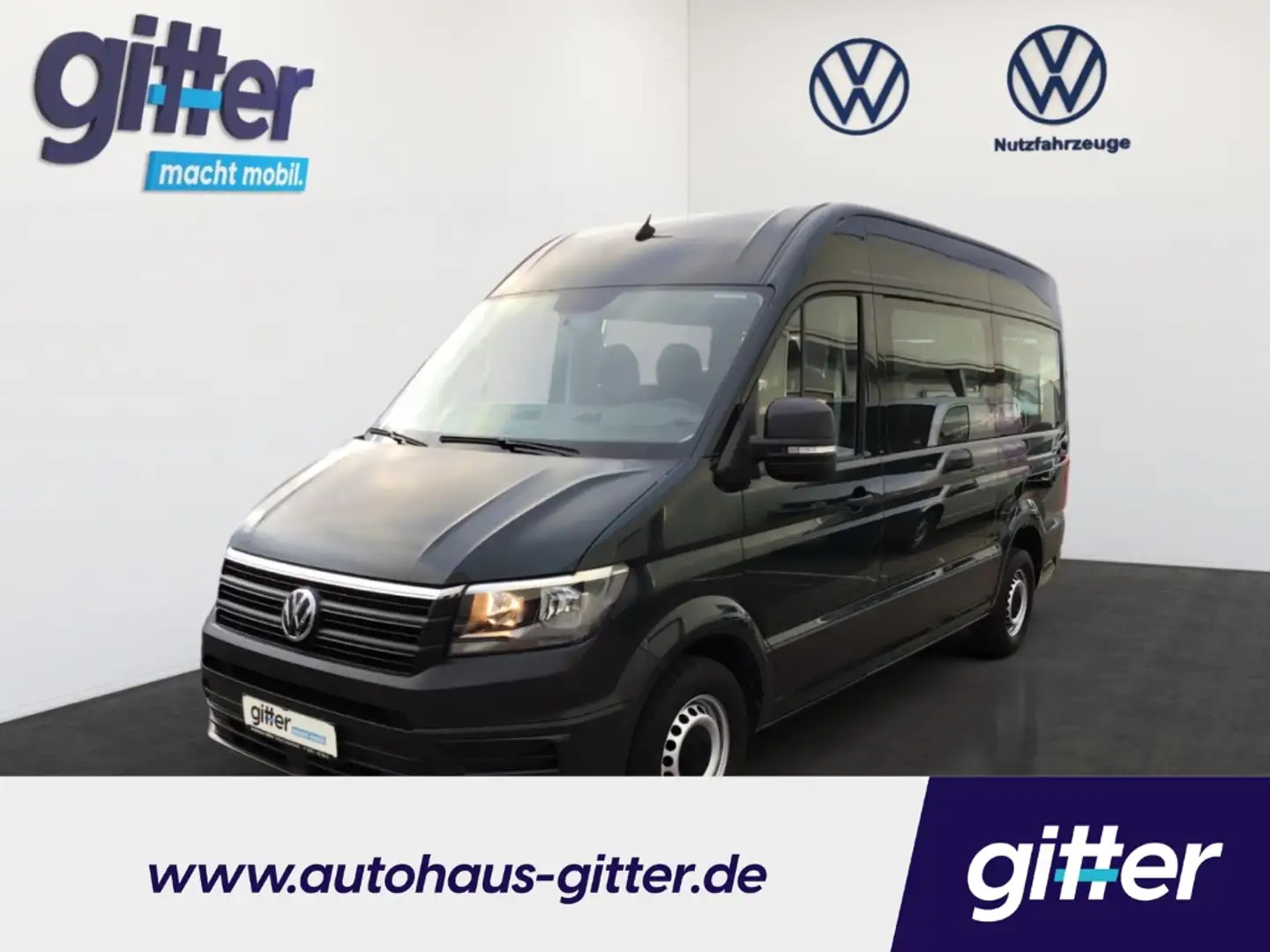 Volkswagen Crafter Kombi 9-Sitzer 4xRolli  NAV KLIM PDC RFK GRA RPE Grün - 1