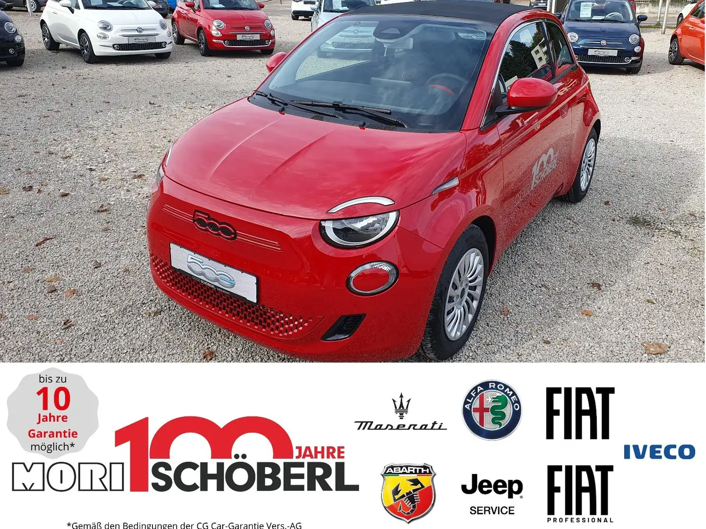 Fiat 500e Neuer 500e Cabrio (RED) MJ22 23,8 kWh Batterie Rot - 1