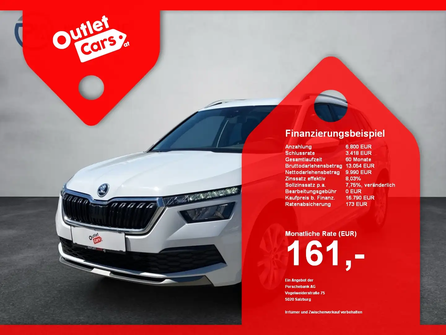 Skoda Kamiq 1.6 TDI Ambition ASSIST+LED+NAVI+RADAR Weiß - 1