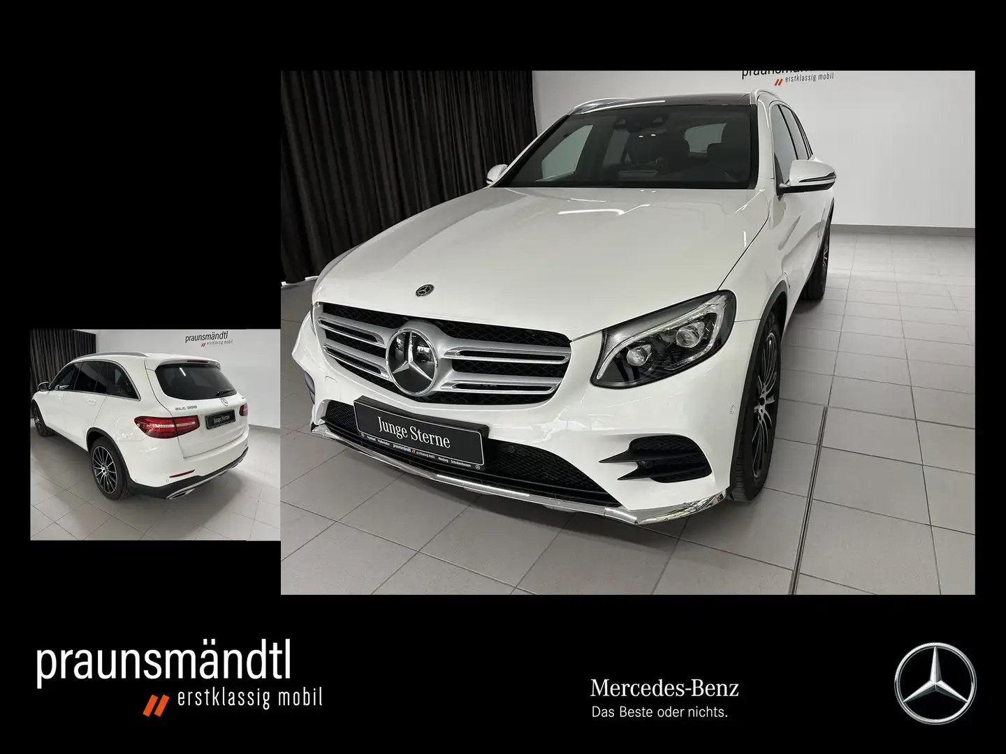 Mercedes-Benz GLC 300 4M AMG Pano/AHK/LED/DVD/Distr/20"/Kamera Weiß - 1