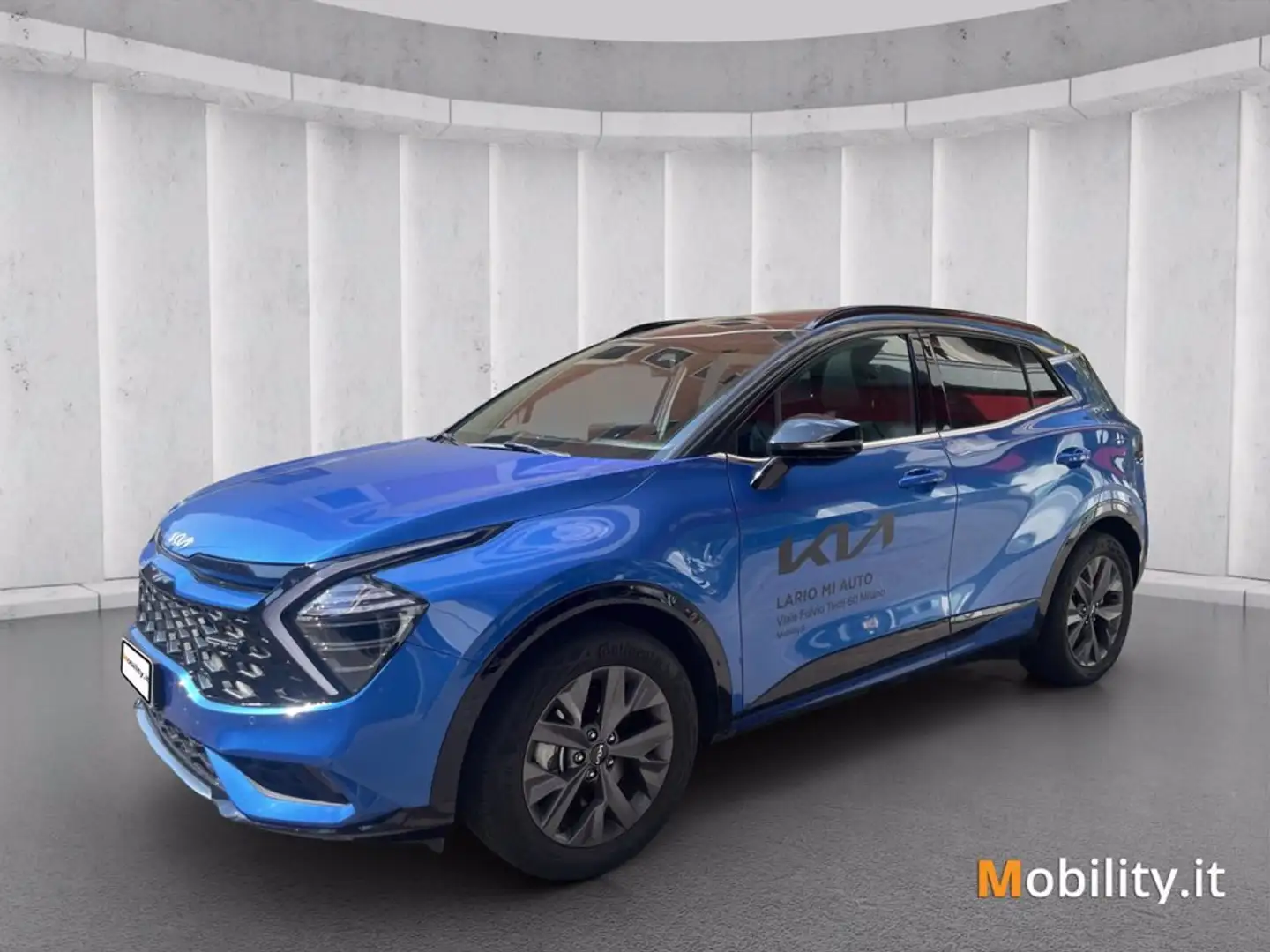 Kia Sportage 1.6 tgdi hev GT-line auto Blauw - 1