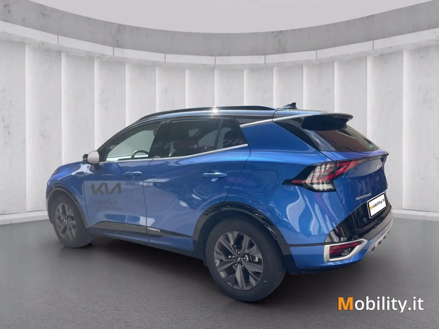 Kia Sportage 1.6 tgdi hev GT-line auto Blauw - 2