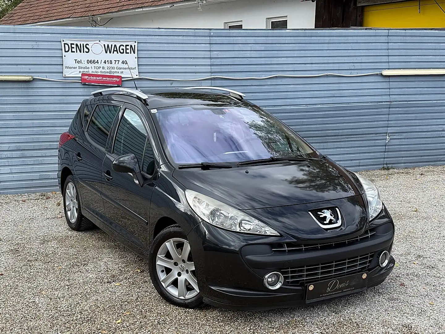 Peugeot 207 SW Active 1,6 HDi 90 FAP Schwarz - 1