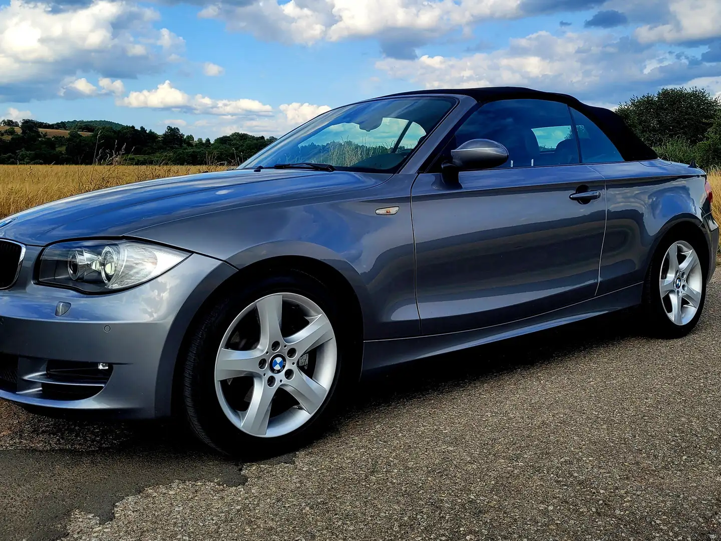 BMW 120 120i Cabrio Aut. Argent - 1