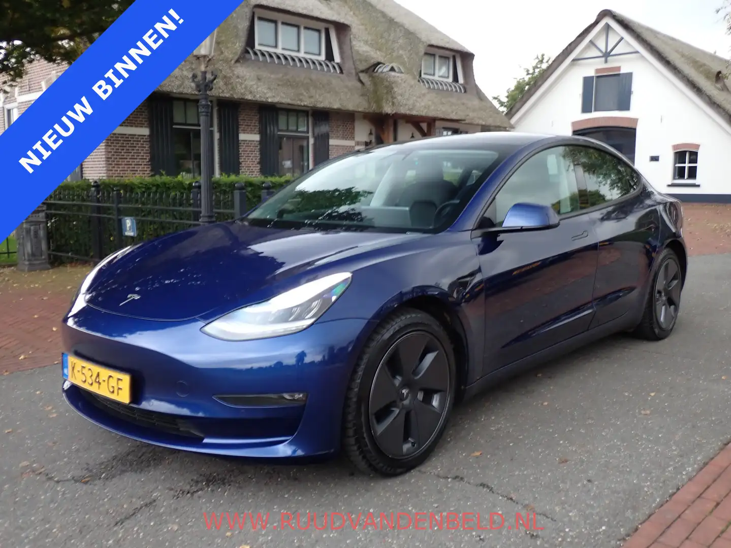 Tesla Model 3 LONG RANGE AWD 75kWh FACELIFT 92%SOH ! AUTOPILOT / Blauw - 1