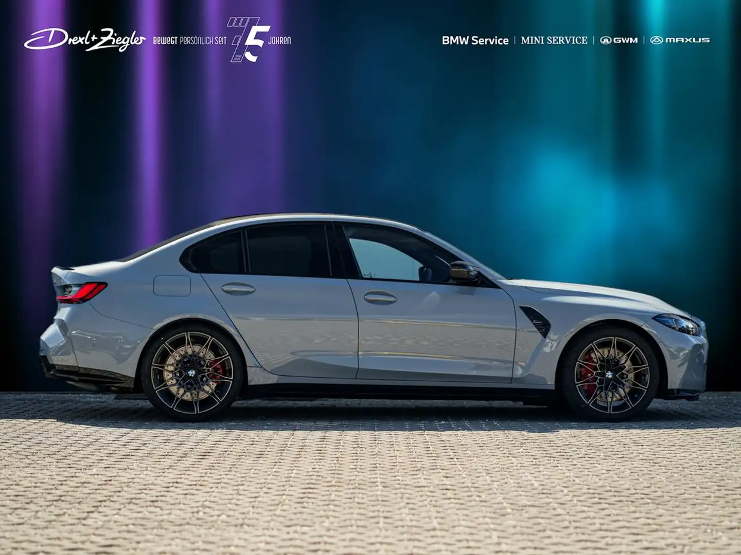 BMW M3 xDrive Limousine Compet. MDriver ACC Sitzlüft Grau - 2