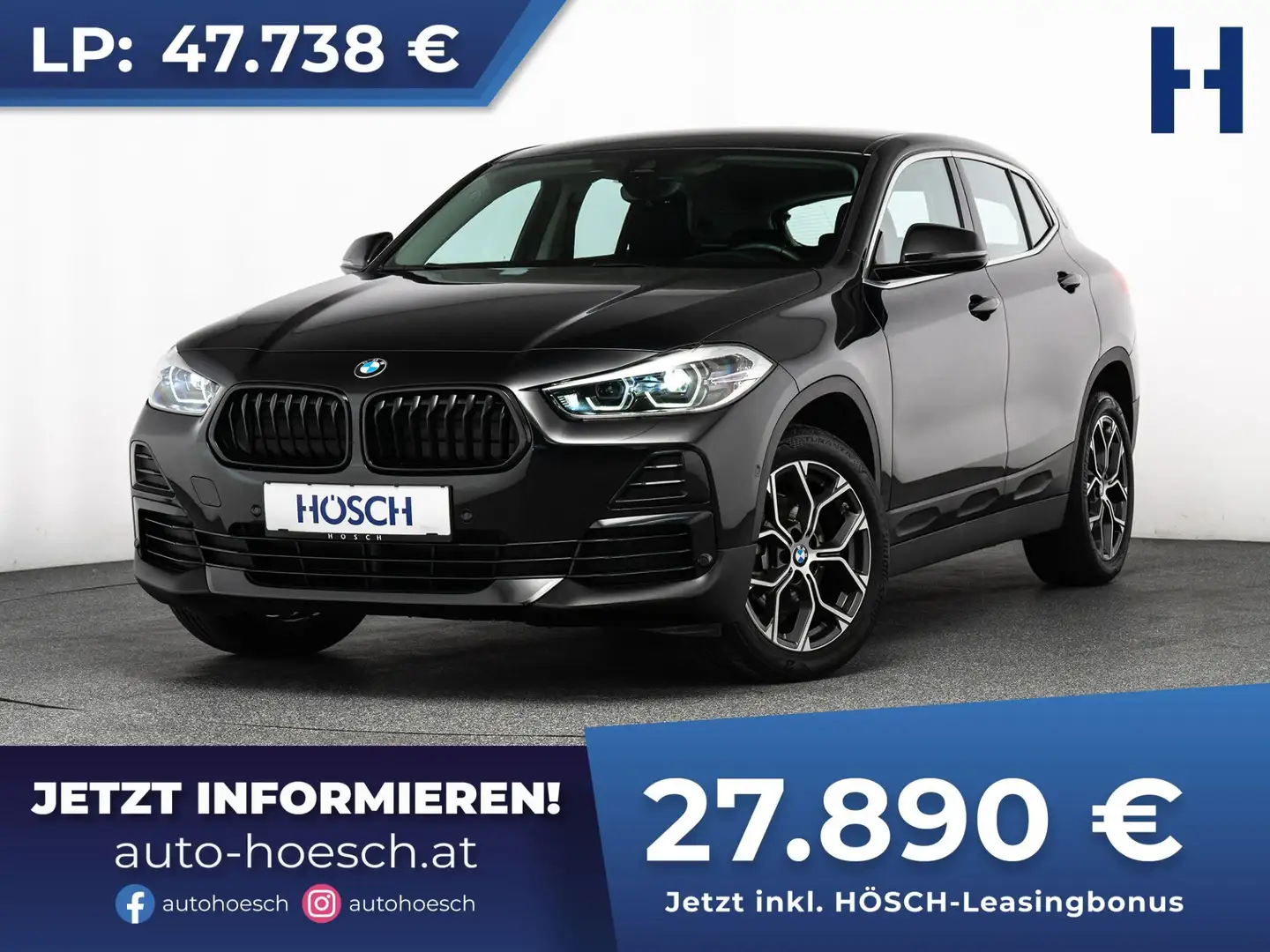 BMW X2 sDrive 18i Advantage NAVI KAMERA 18 ZOLL Noir - 1