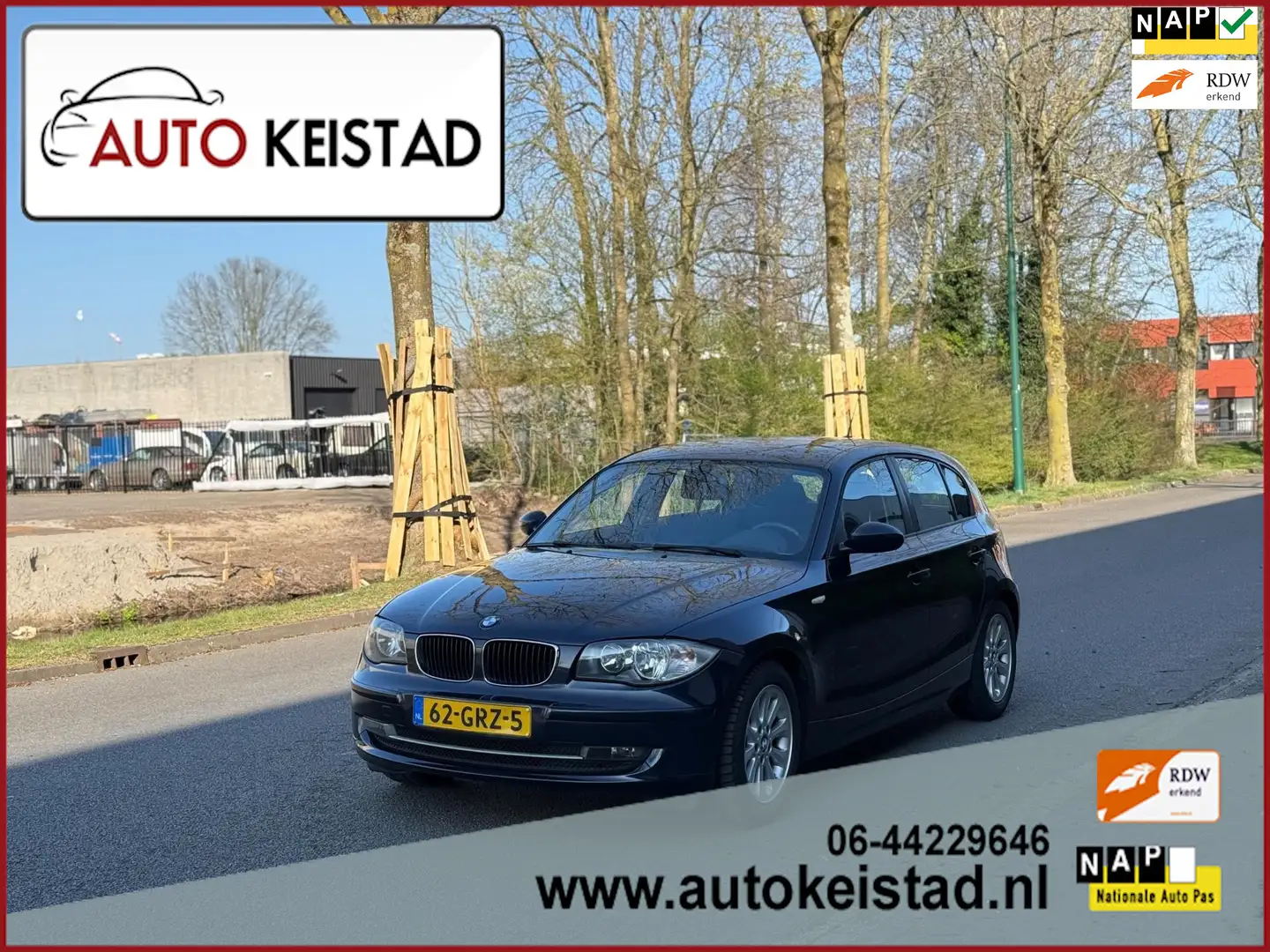 BMW 118 1-serie 118i AUTOMAAT AIRCO/PARKEER SENSOR! ORIGIN Azul - 1