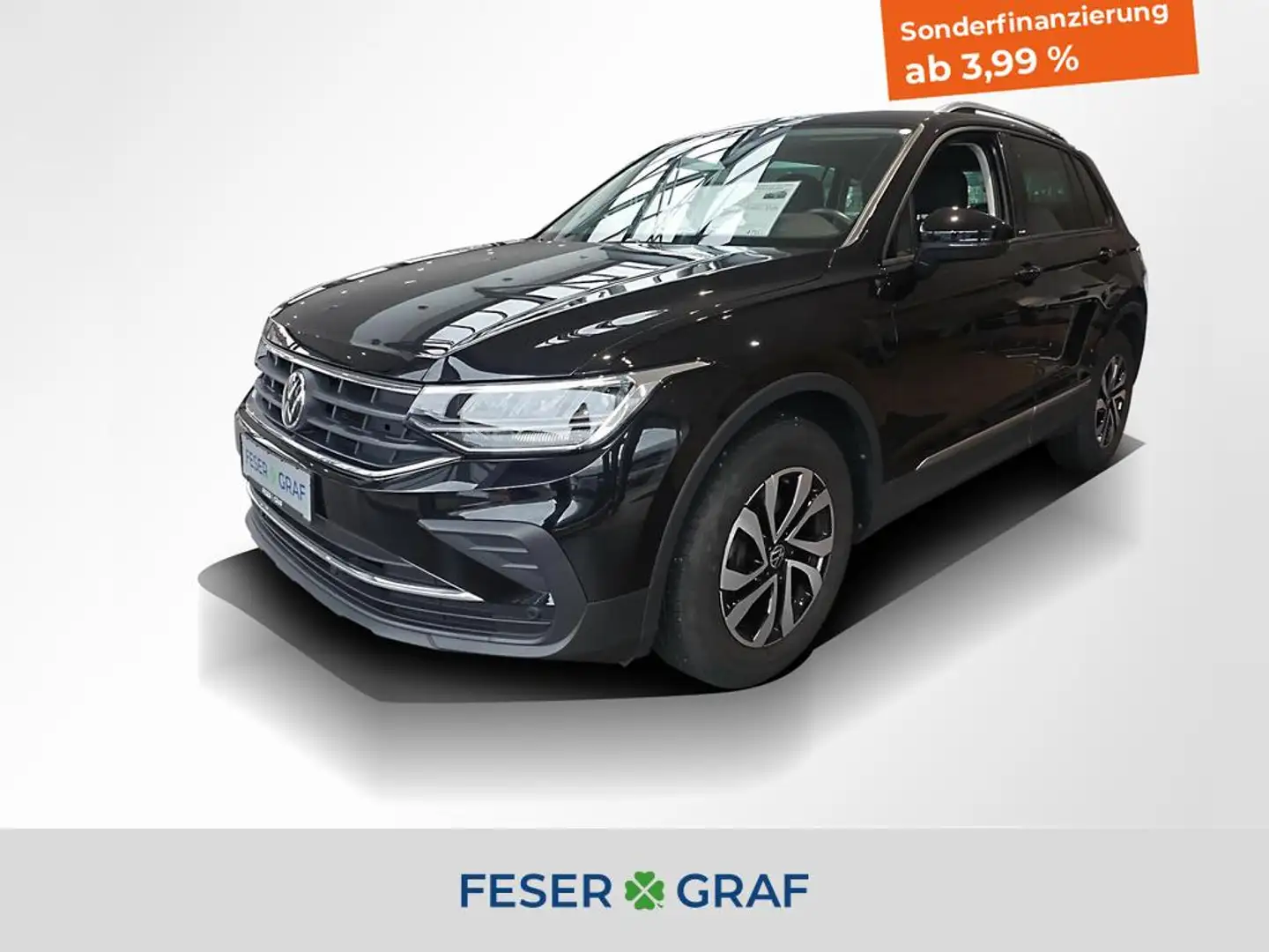 Volkswagen Tiguan Active 2.0 TDI DSG Navi Kamera LED SiHz Schwarz - 1