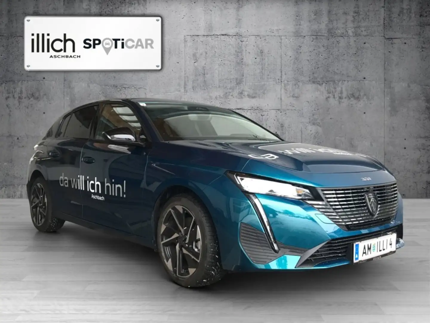 Peugeot 308 ALLURE Hybrid 145 e-DCS6 Blau - 1