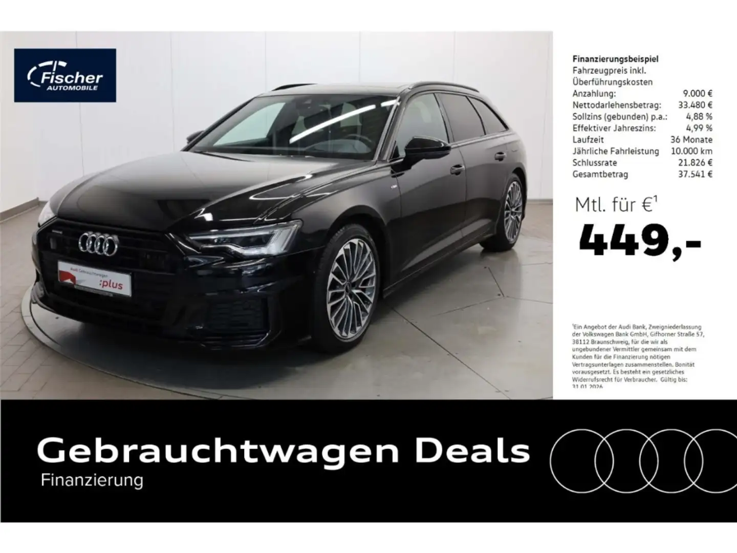 Audi A6 Avant 55 TFSI e quattro S line Schwarz - 1