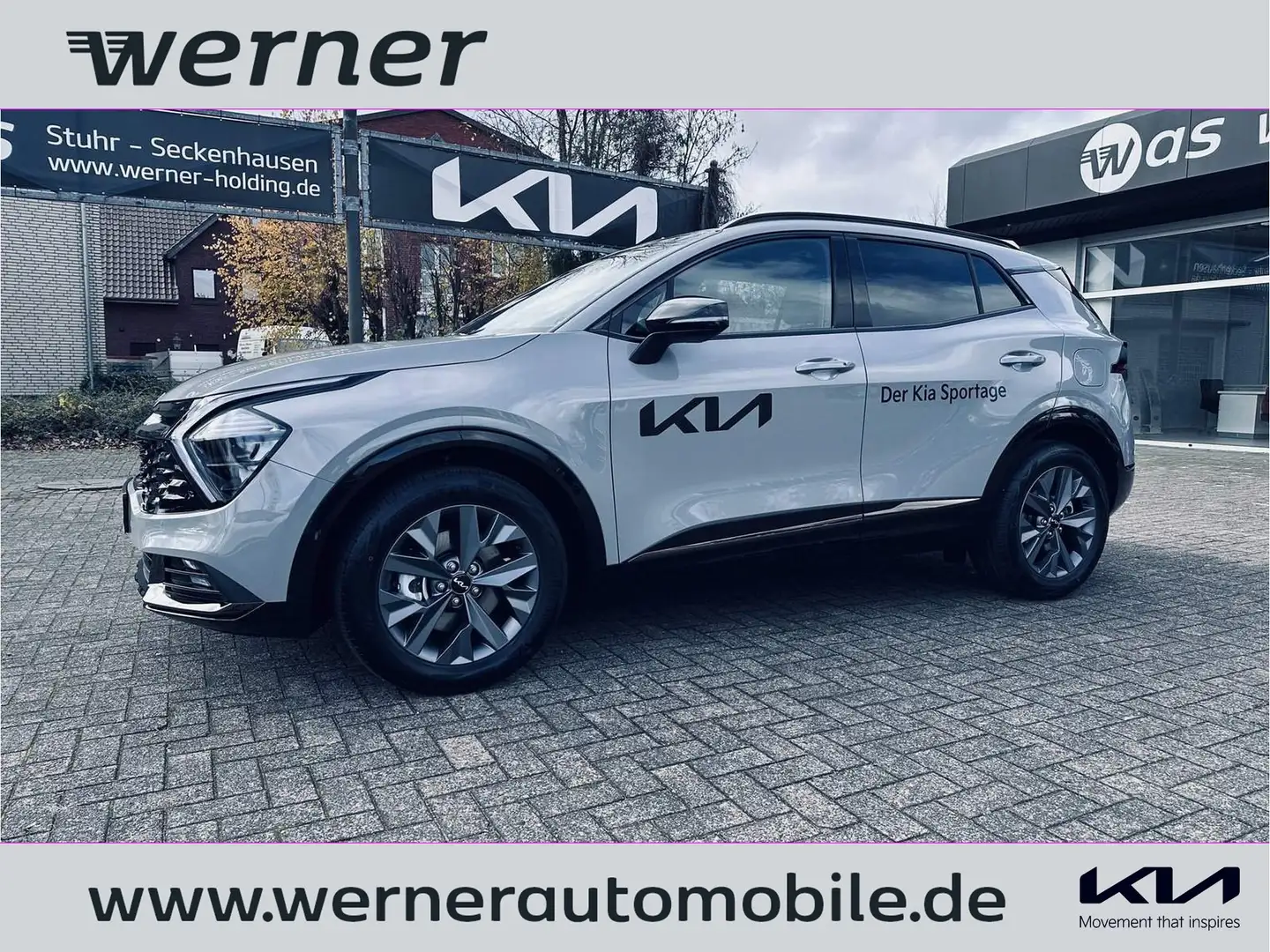 Kia Sportage 1.6 T HEV Nightline AWD Panorama Gris - 1