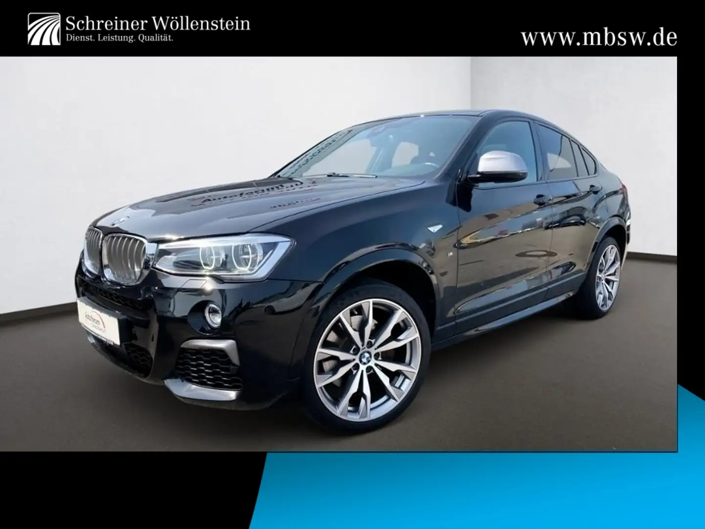 BMW X4 M 40i LED/AHK/eGsD/H&K/KAM/HUD/ACC/DRIVEASSIS+ Noir - 1