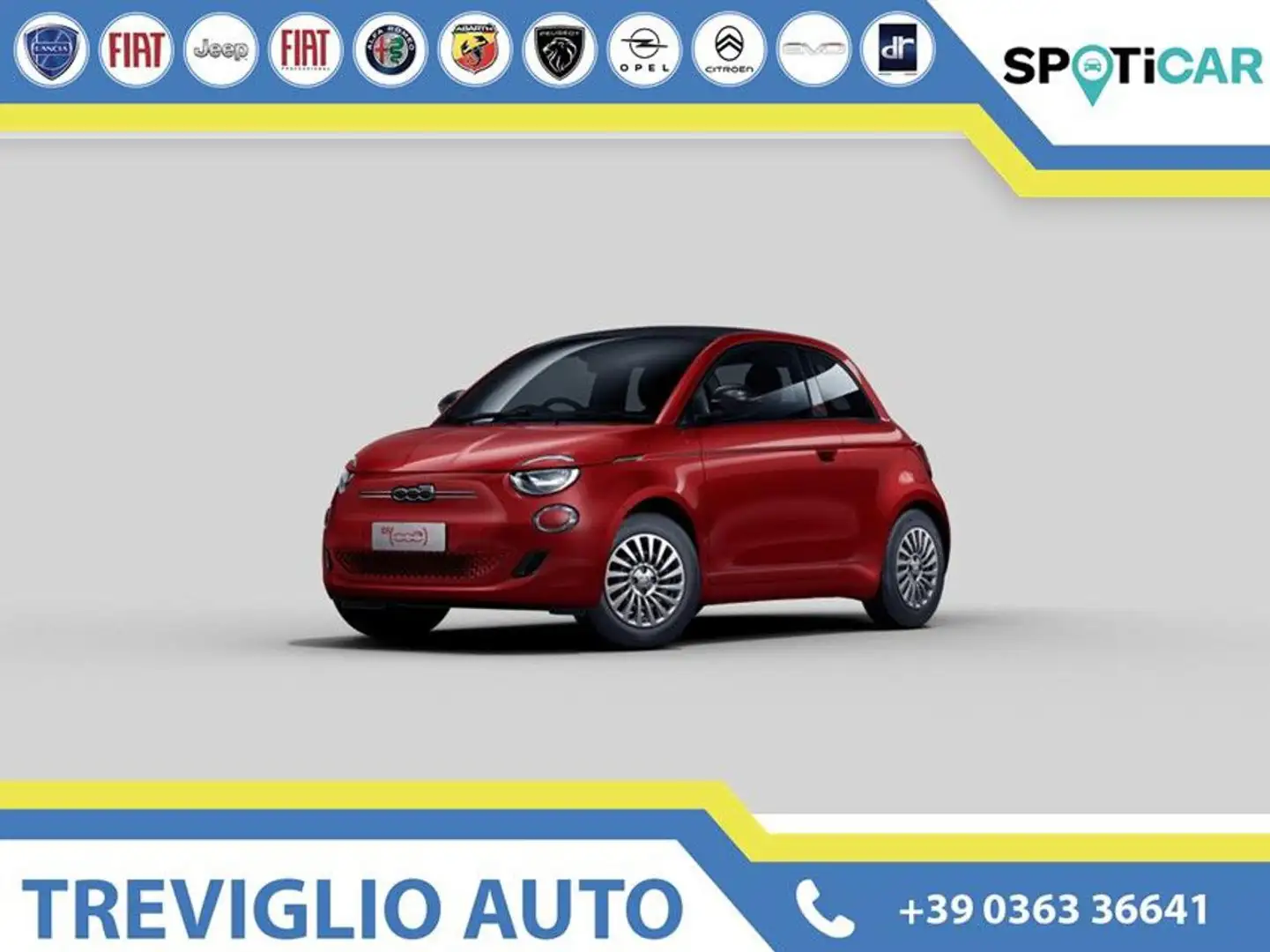 Fiat 500e Cabrio RED + LA PRIMA Rosso - 1