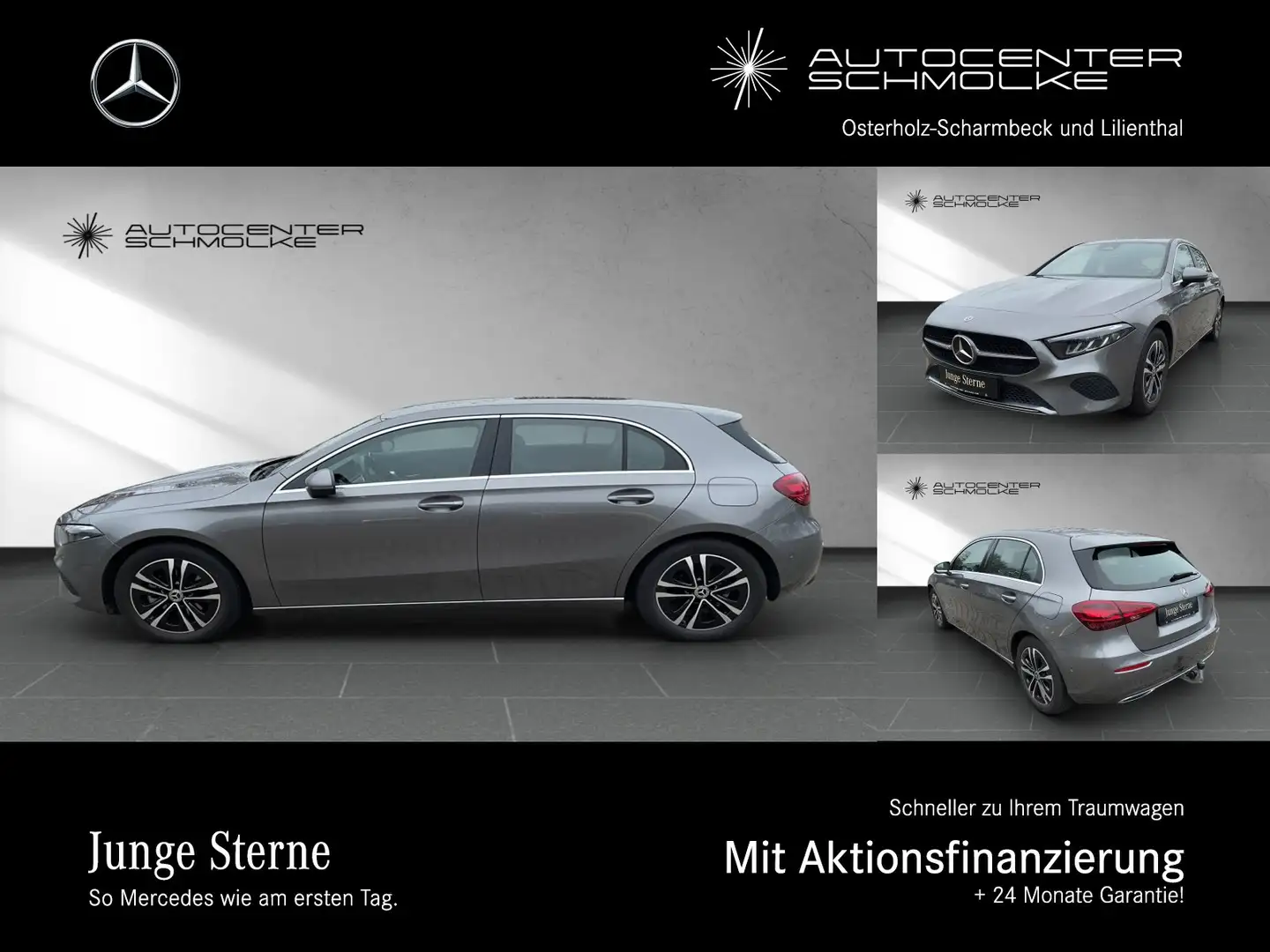 Mercedes-Benz A 200 A 200 PROGRSSIVE 7G-DCT*AHK*LENKRADHZ*RFK*PTS Navi Grau - 1