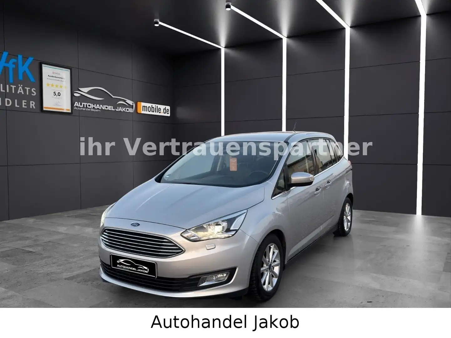 Ford Grand C-Max Grand/C-Max/Titanium/7Sitzer/TÜV_SERVICE_NEU! Argent - 1