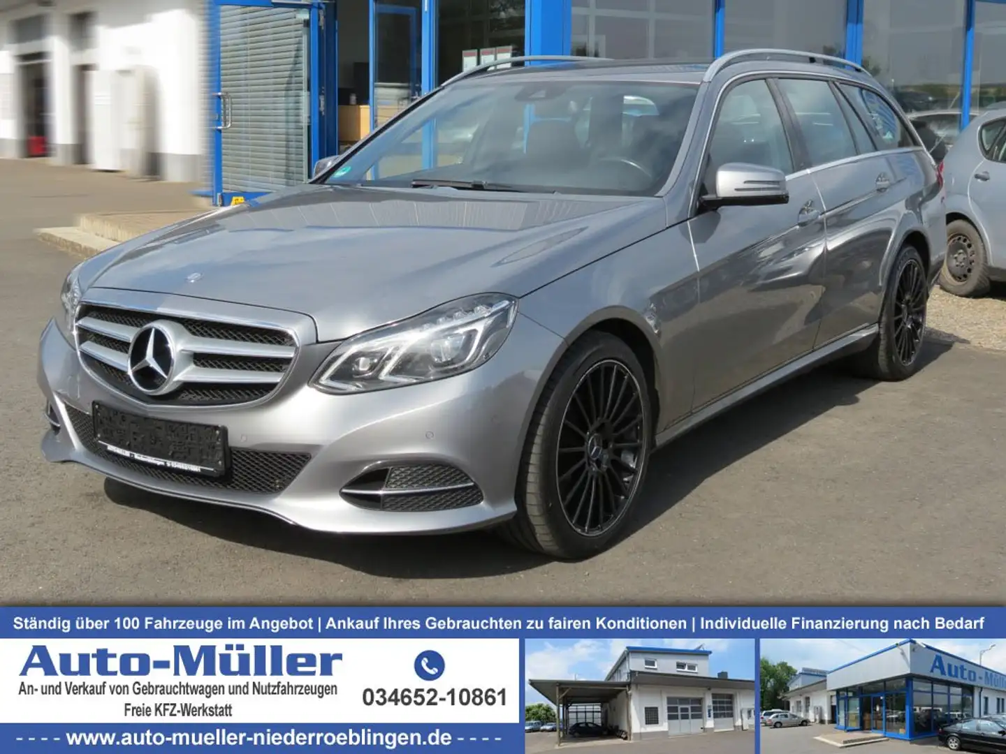 Mercedes-Benz E 220 T-Modell CDI Avantgarde LED Navi Grau - 1