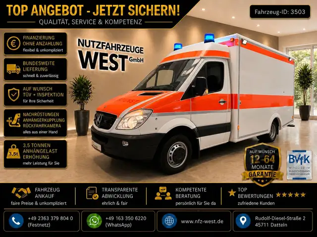 Mercedes-Benz Sprinter 516 CDI Krankenwagen/RTW/Ambulance*1.HD