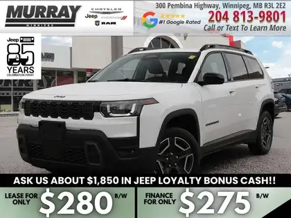 White 2026 Jeep Cherokee SUV / Crossover Four-Wheel Drive Automatic